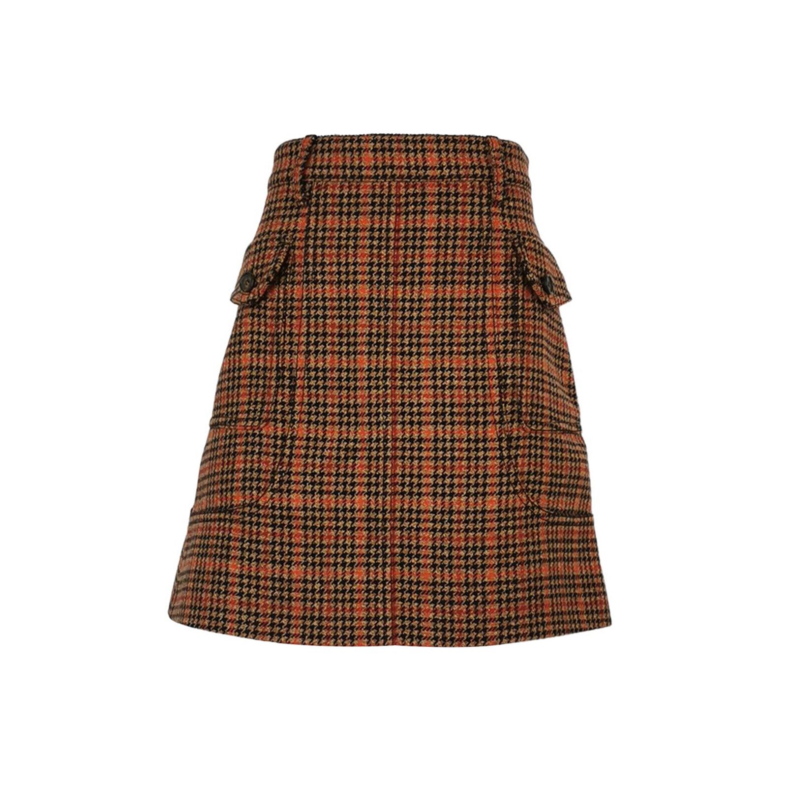 Prada Prada Plaid Wool-Blend Mini Skirt Size 42 Size 28" / US 6 / IT 42 - 1 Thumbnail