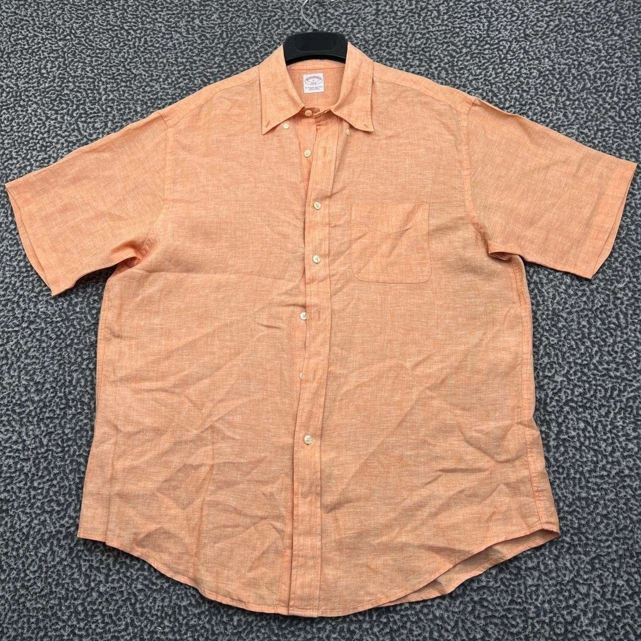 Brooks Brothers Brooks Brothers Button Down Shirt Men Linen Collared L Size US L / EU 52-54 / 3 - 1 Thumbnail