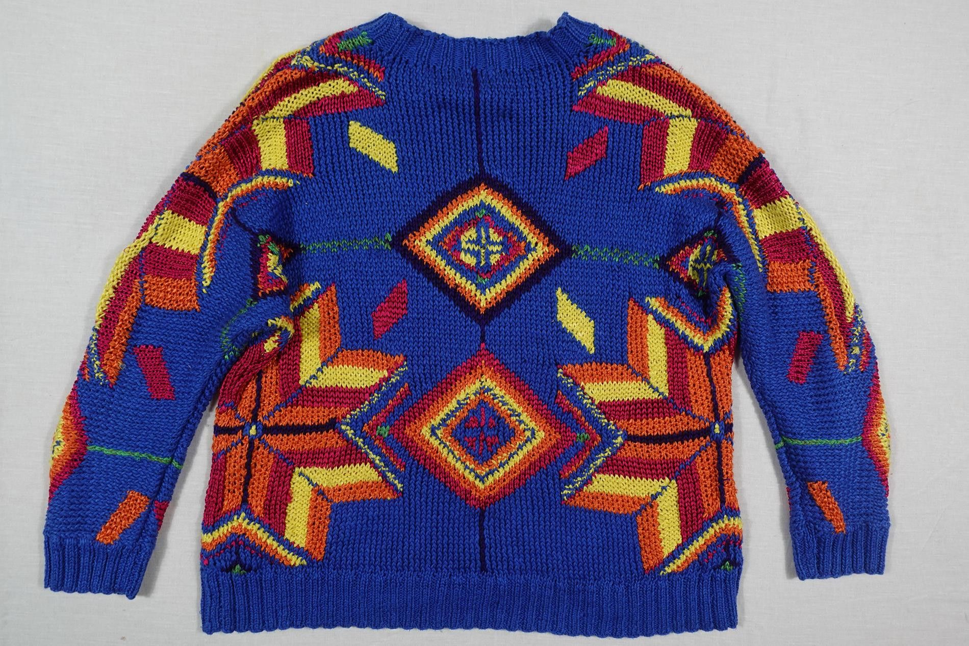 Ralph Lauren Blue Label Ralph Lauren Ble Label Sweater Linen Blue Indian Aztec M Size M / US 6-8 / IT 42-44 - 2 Thumbnail
