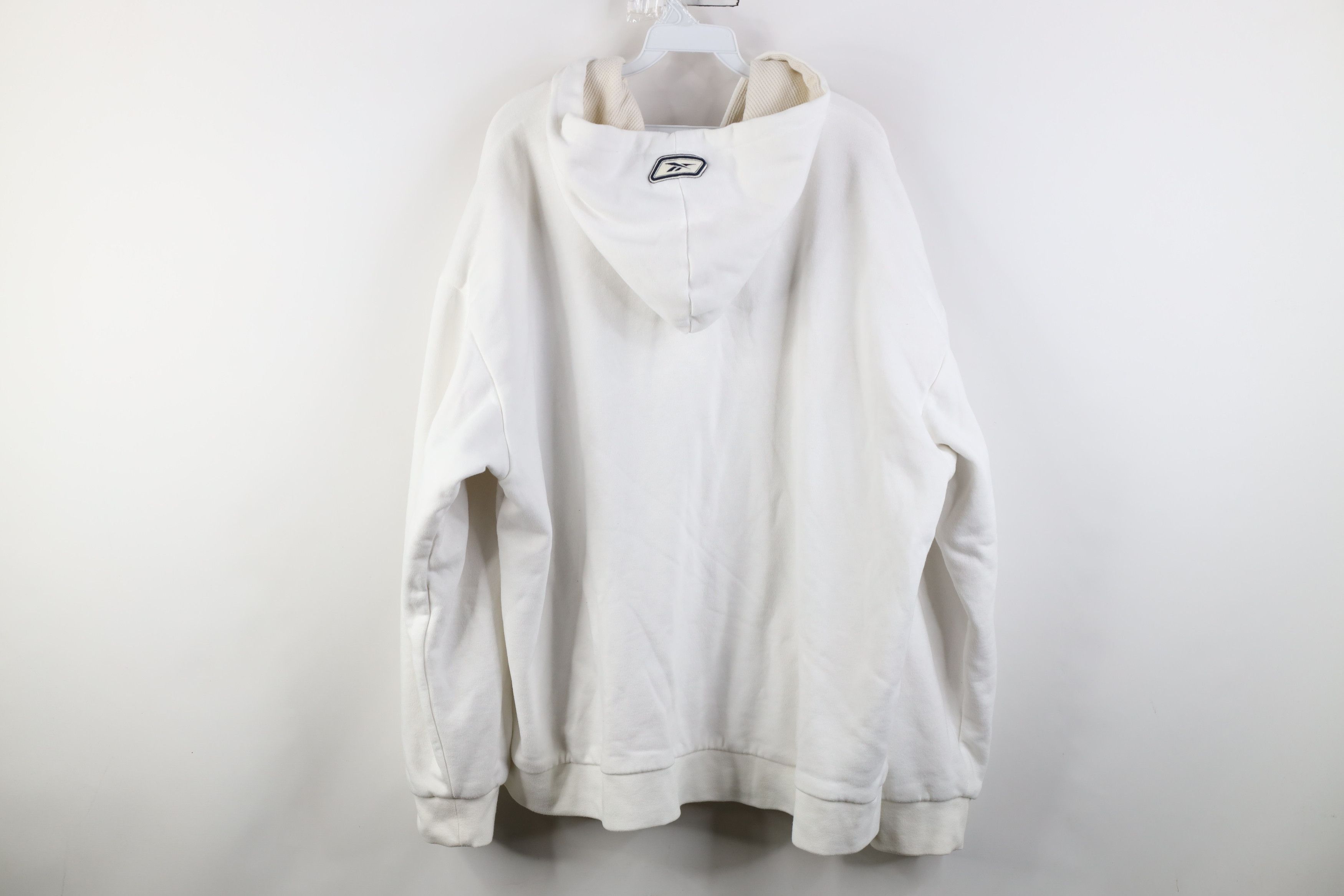 Reebok Vintage Reebok Thermal Waffle Knit Lined Zip Hoodie White Size US XXL / EU 58 / 5 - 13 Thumbnail