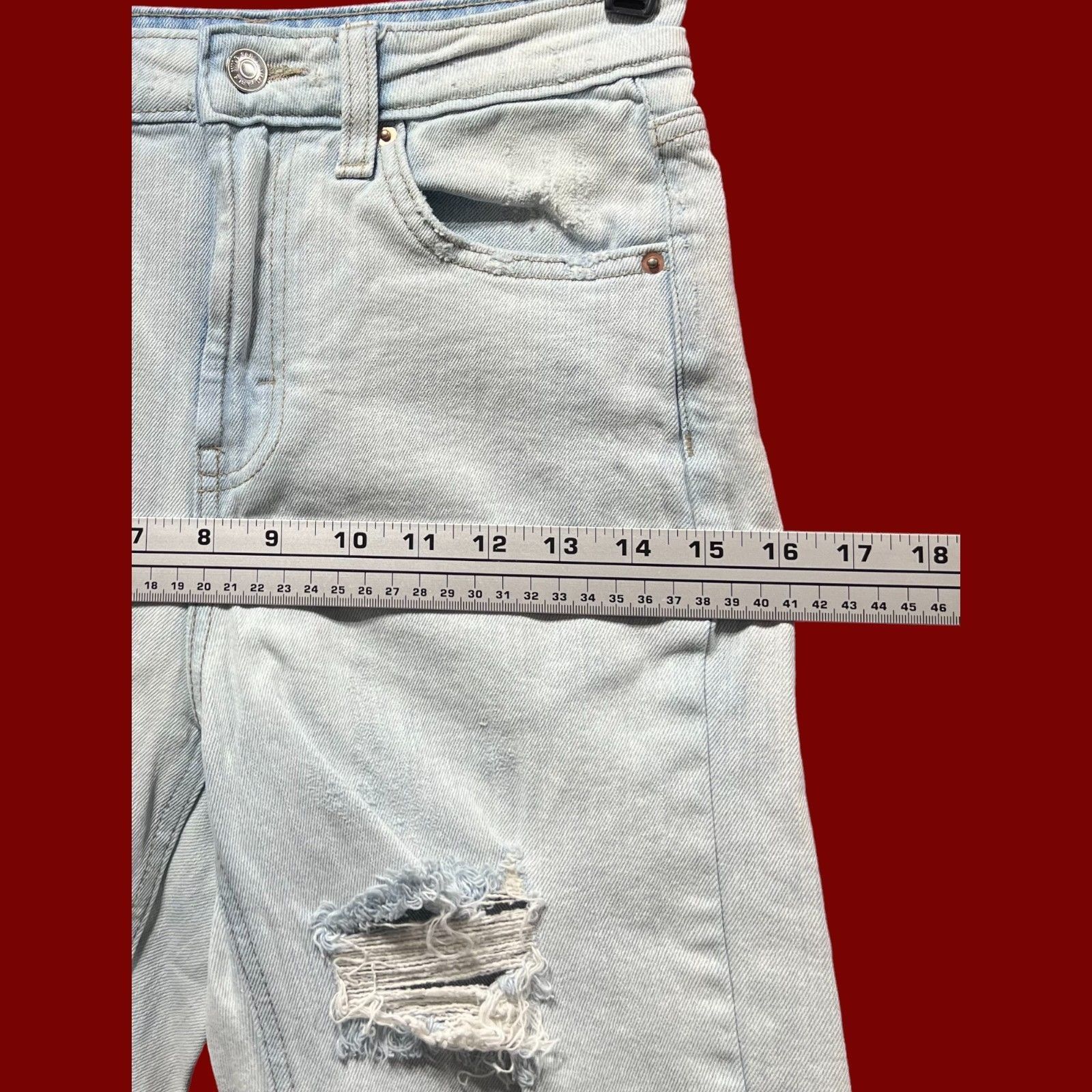 Other Wild Fable - Women's High-Rise Skinny Jeans Distressed - Lig Size 24" / US 00 / IT 34 - 4 Thumbnail