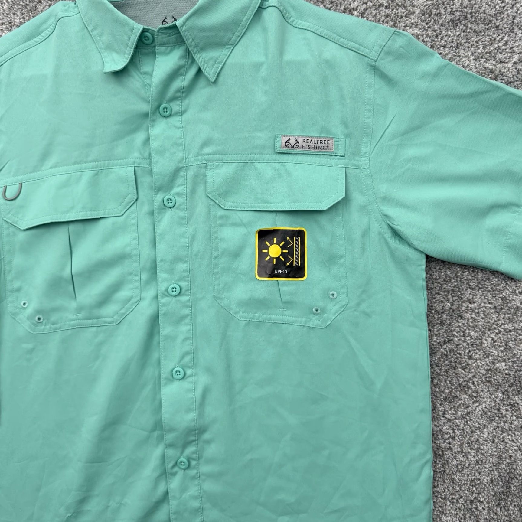Realtree Realtree Fishing Shirt Mens Small Gorpcore Outdoor Hiking Camping Utility Vented Size US S / EU 44-46 / 1 - 3 Thumbnail