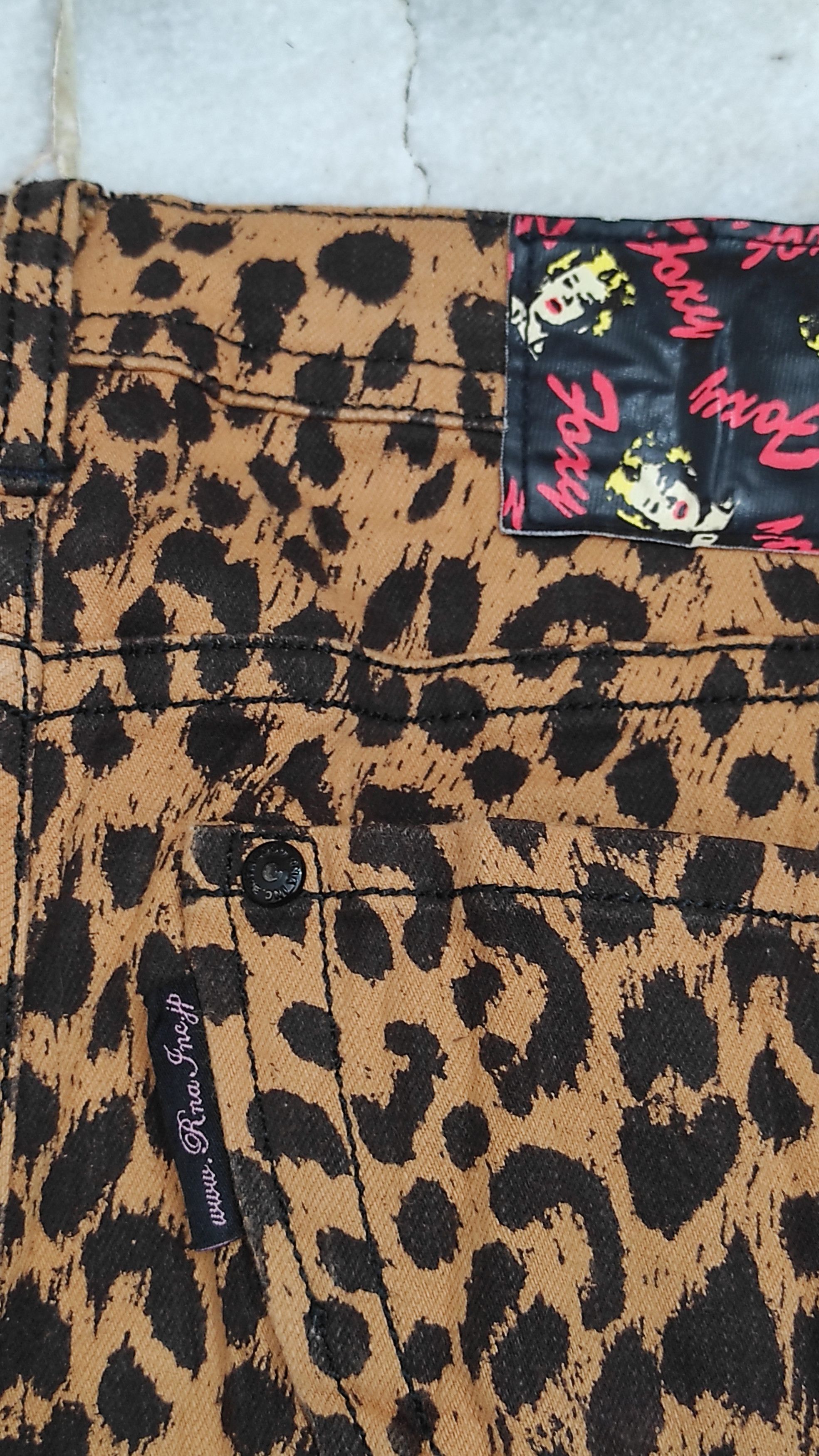Japanese Brand Fw2000 RNA Japan X Foxy band leopard Print skinny jeans Size 27" / US 4 / IT 40 - 12 Thumbnail