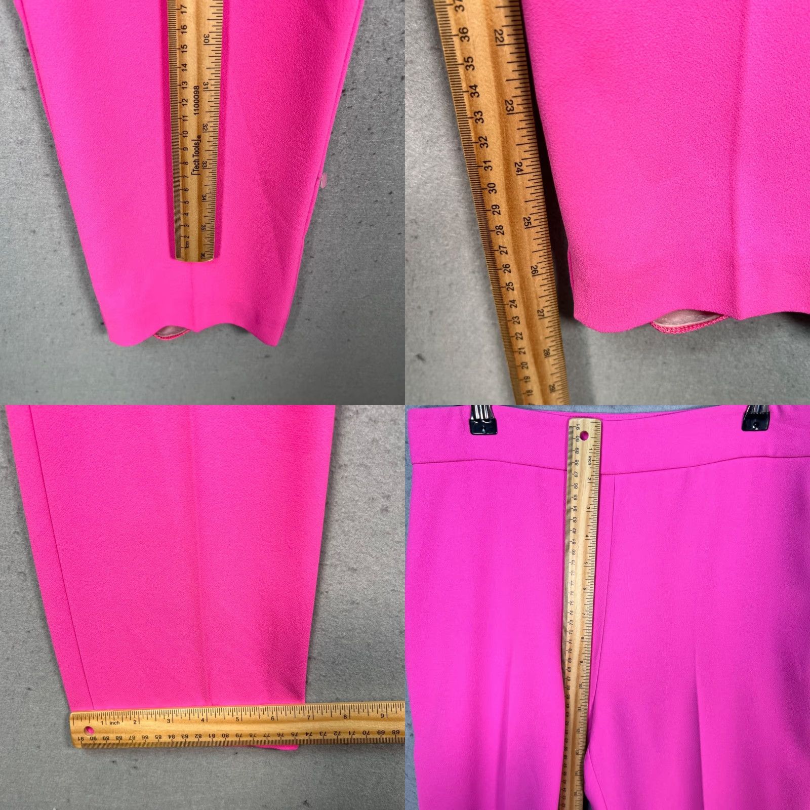 Pinko PINKO Pants Womens 8 High-Waist Tapered Polyester Made In Italy Pink Dress Pants Womens 8 Inseam 28 in Paperwork? Size 30" / US 8 / IT 44 - 8 Thumbnail