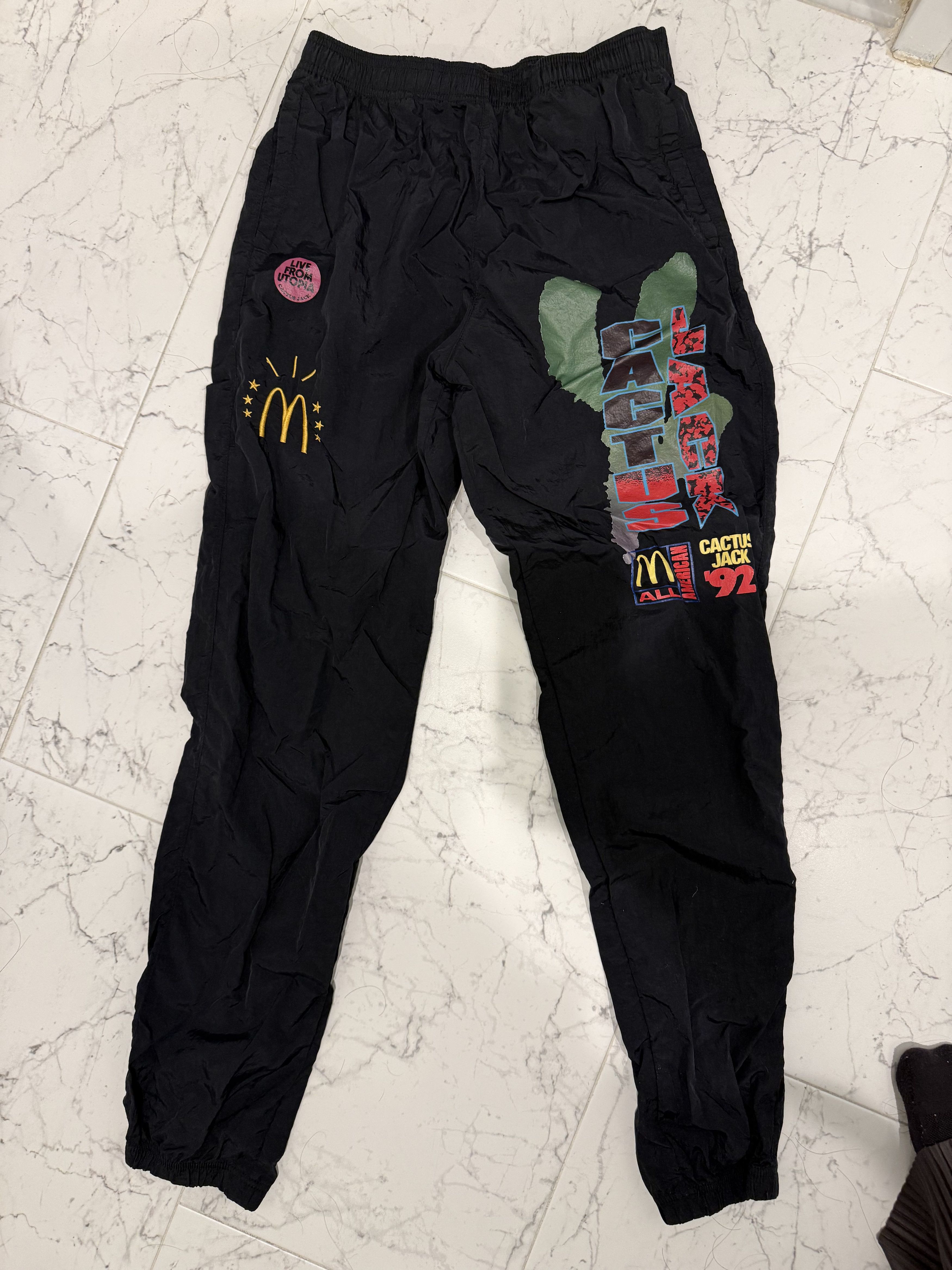 Travis Scott Cactus Jack x McDonalds All American ‘92 Nylon Pants SIZE S Size US 30 / EU 46 - 1 Thumbnail