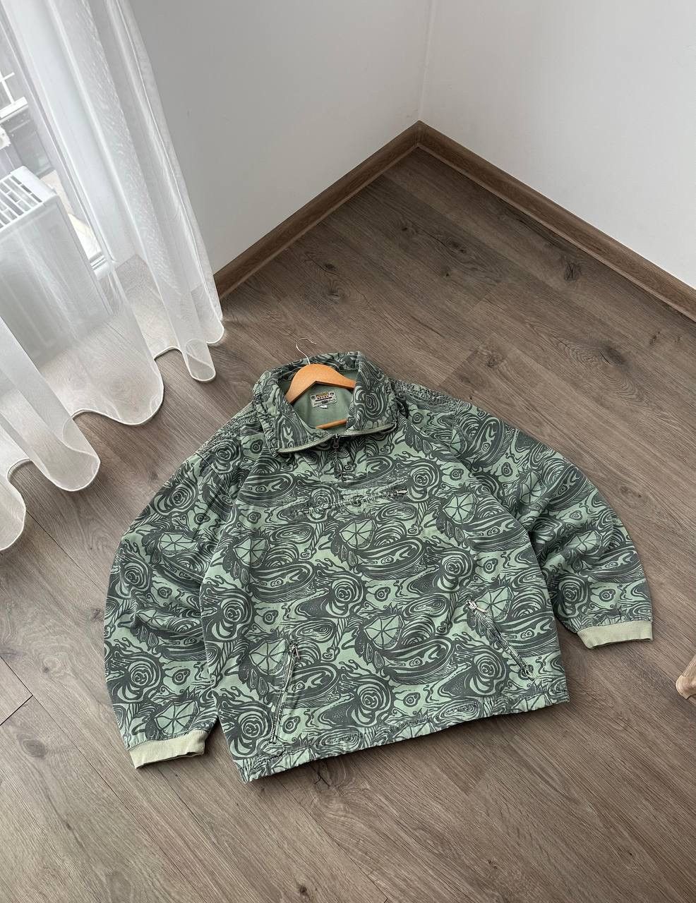 Japanese Brand × Vintage Vintage Japanese Anorak Rocky Printed Green Jacket Y2K Size US M / EU 48-50 / 2 - 13 Thumbnail