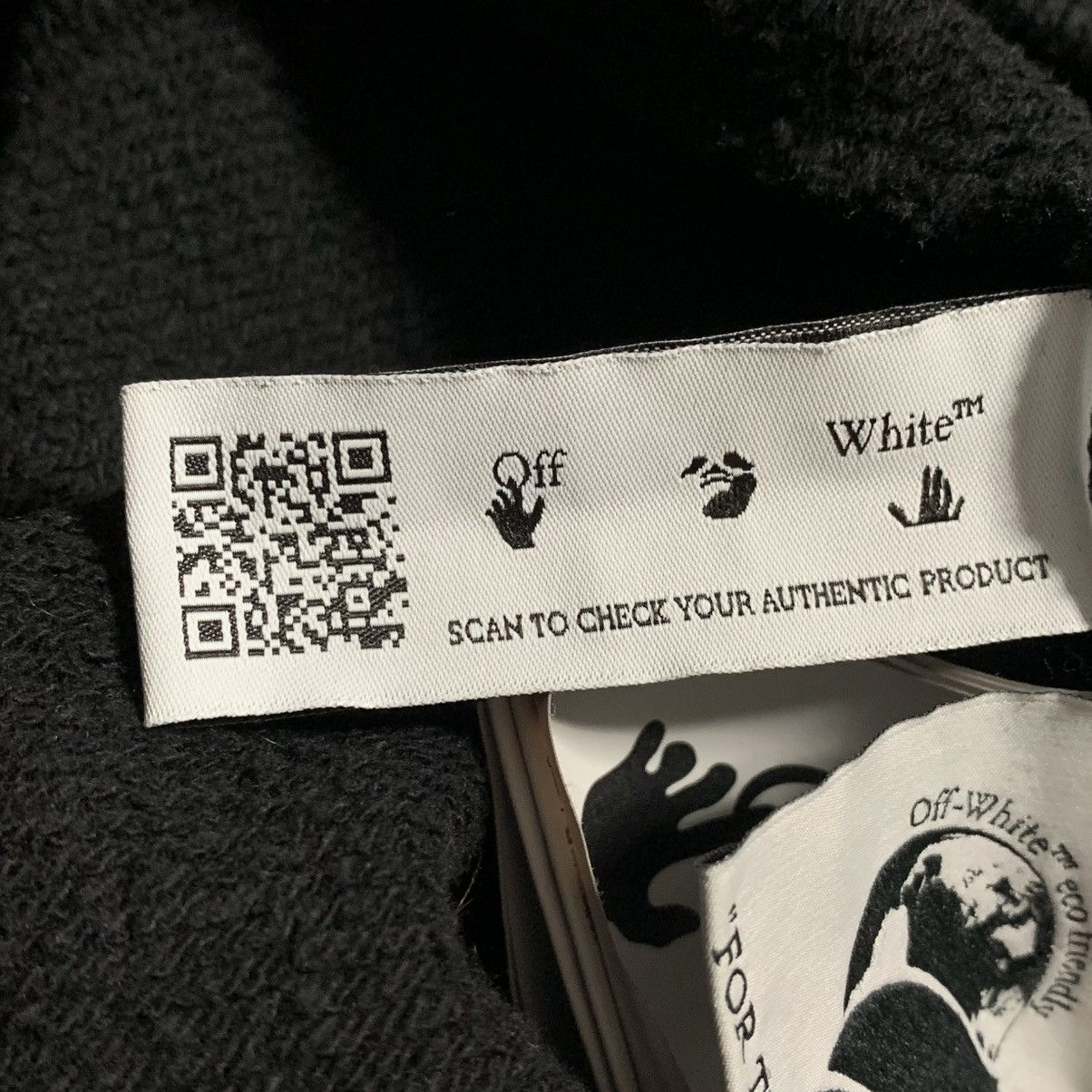 Off-White Off White XS Black Sweatshirt Crewneck Off Logo Short Virgil Size US XS / EU 42 / 0 - 11 Thumbnail