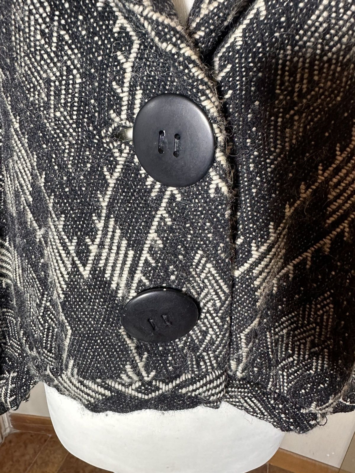 Yohji Yamamoto Magnificent short jacket in jacquard pattern Yohji Yamamoto Size M / US 6-8 / IT 42-44 - 3 Thumbnail