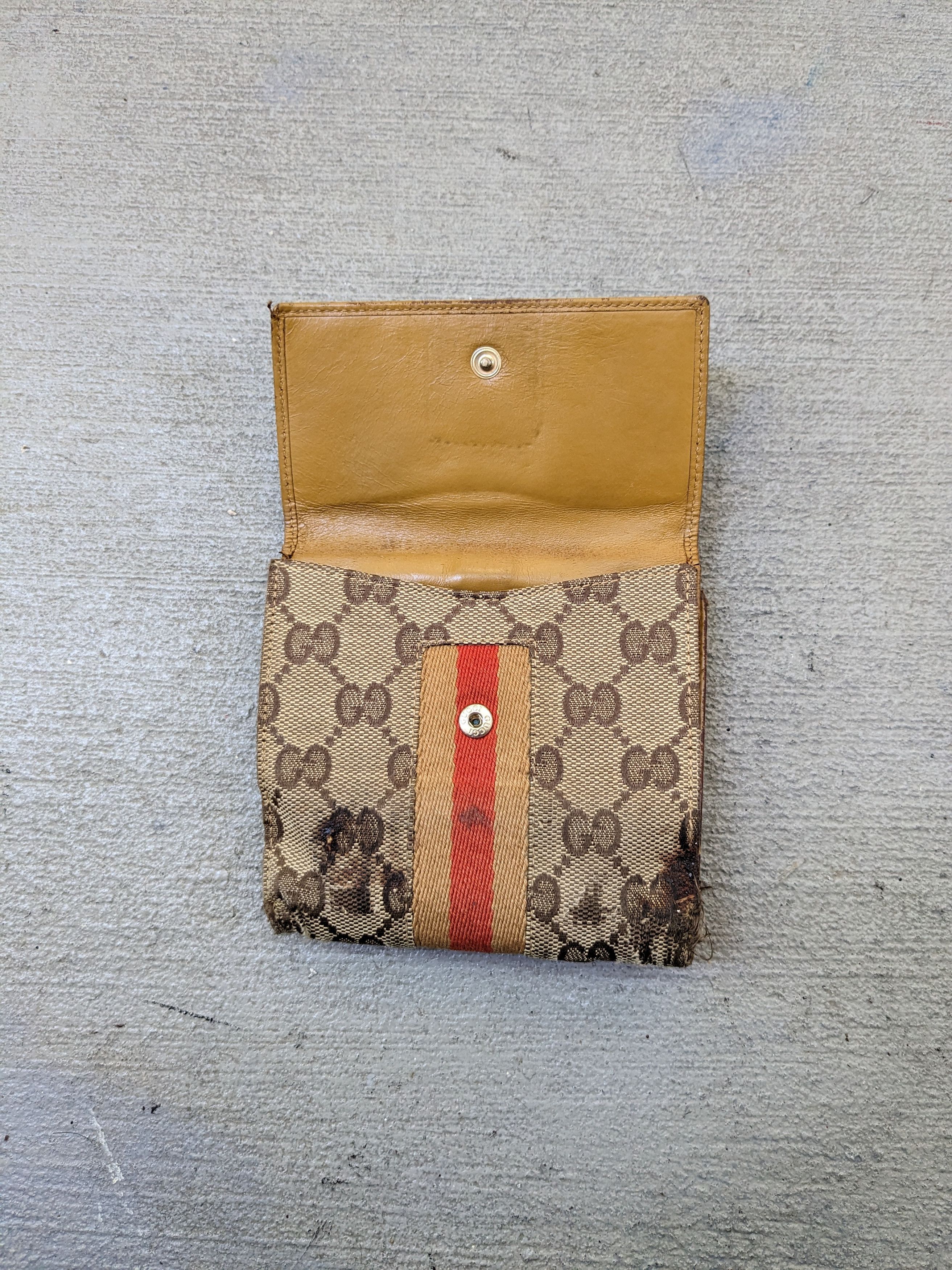 Gucci Gucci Wallet Monogram Canvas Logo Brown Bifold Size ONE SIZE - 9 Thumbnail