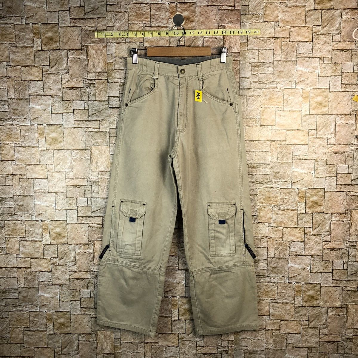 Japanese Brand Brown Cargo Multipocket Pants #A972