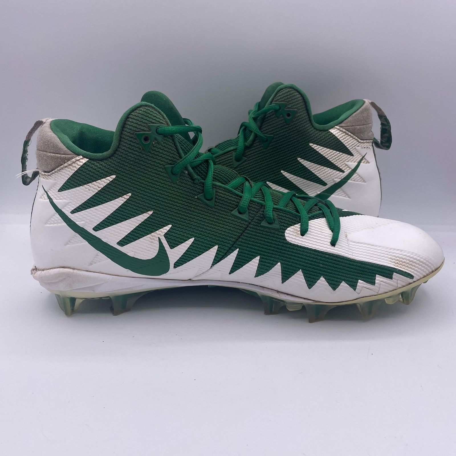 Nike Nike Alpha Pro Menace Football Cleats Green White Mens 13 Size US 13 / EU 46 - 5 Thumbnail