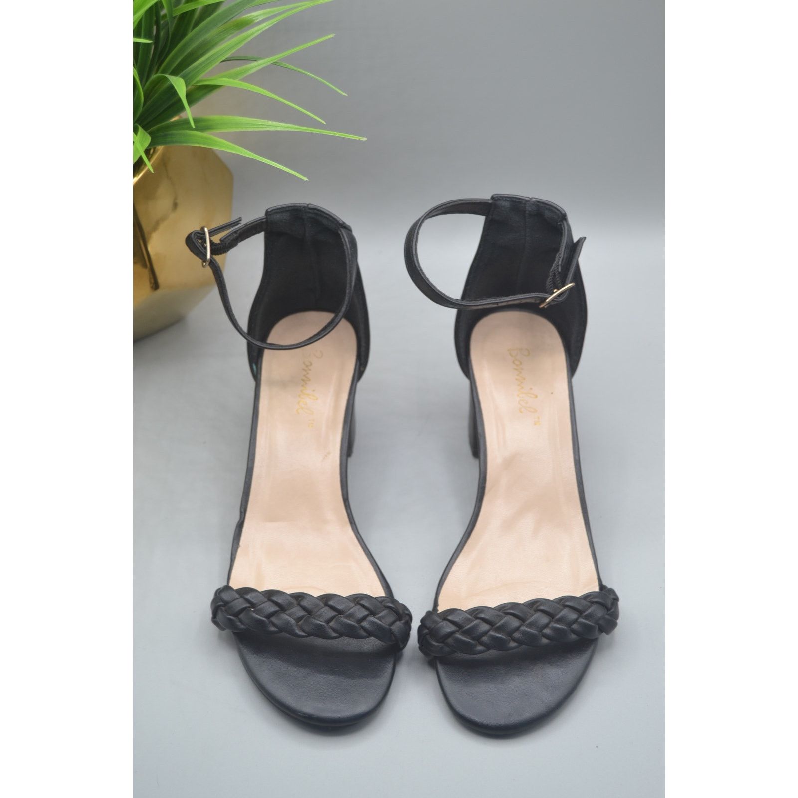 Other Black Size 7 BonnieBell Short Heels With Adjustable Strap Size US 7 / IT 37 - 4 Thumbnail