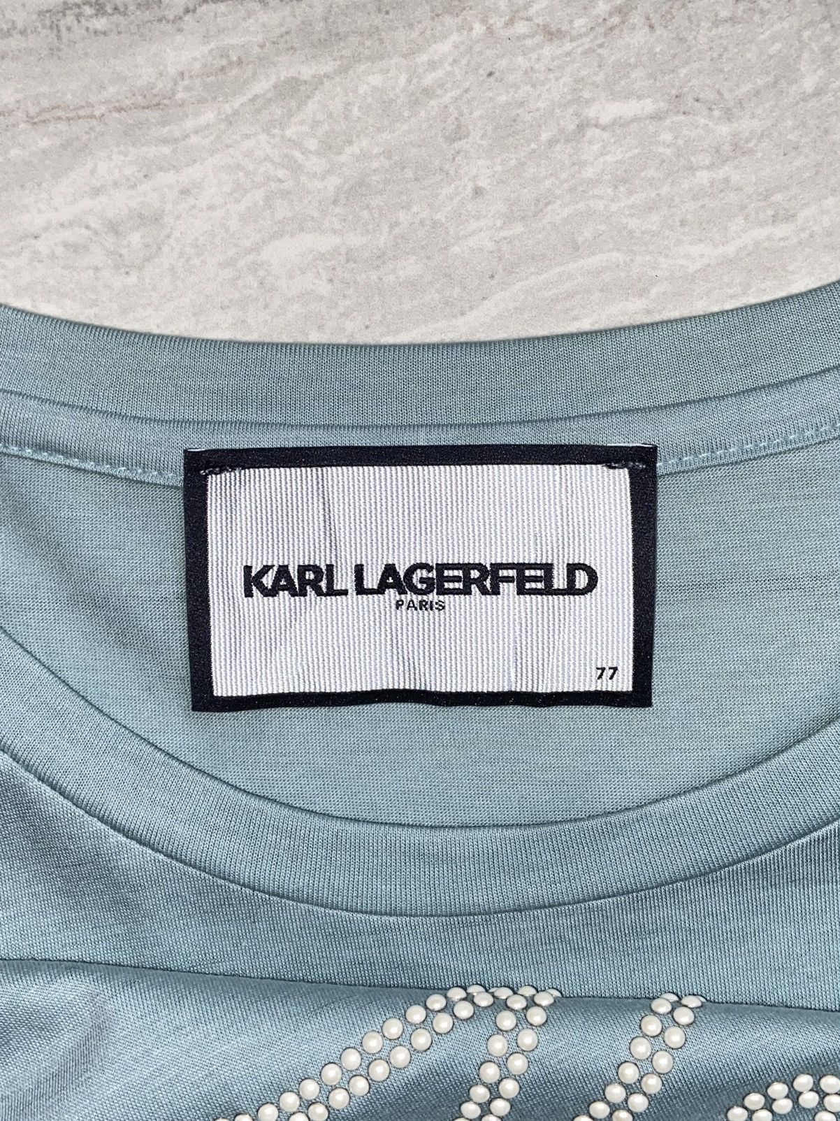 Karl Lagerfeld KARL LAGERFELD Blue T-shirt Size US S / EU 44-46 / 1 - 11 Thumbnail