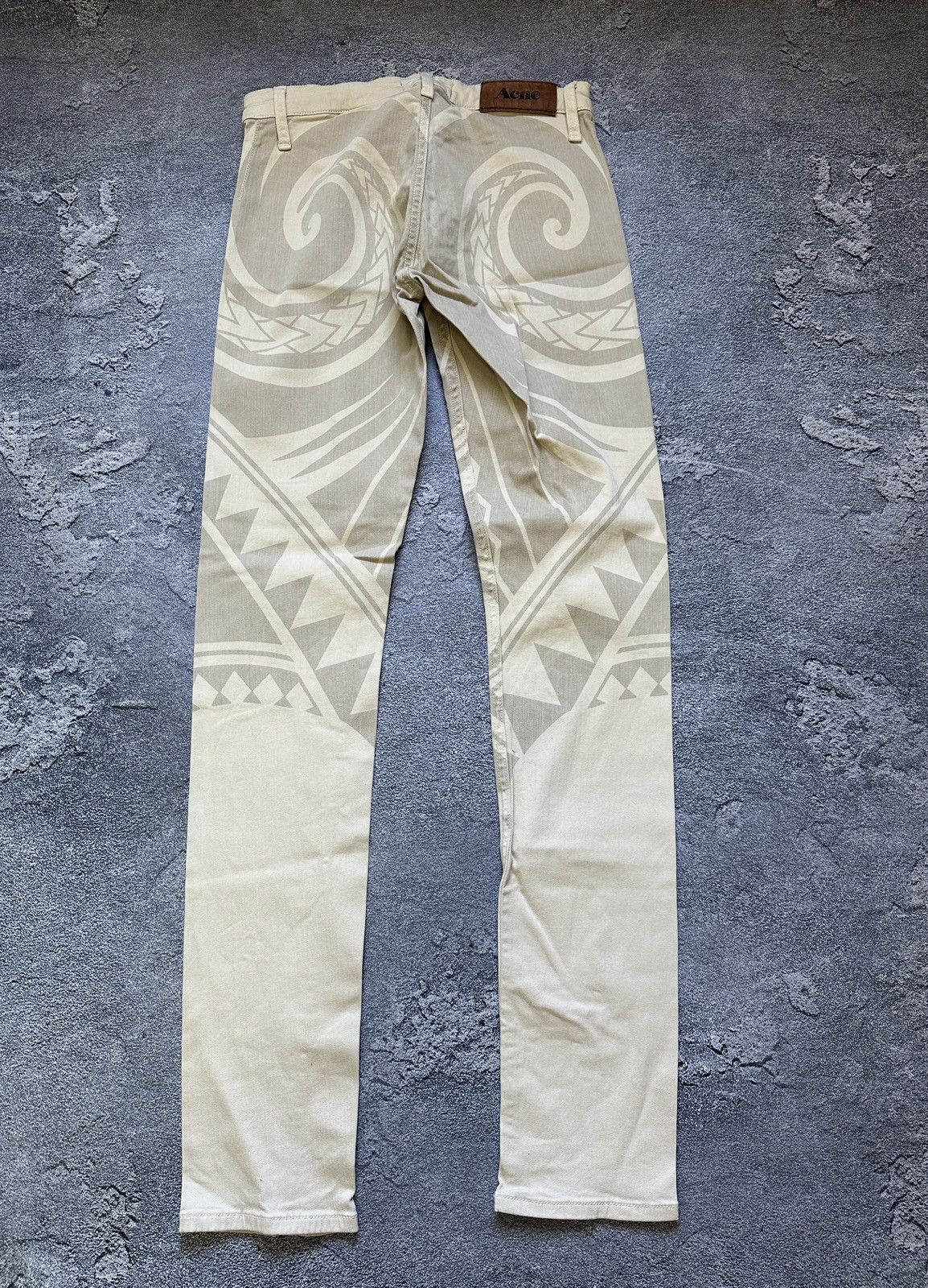 Acne Studios Vintage Acne Studios Flex Tattoo Aztec Skinny Pants Size 38 Size 27" / US 4 / IT 40 - 2 Thumbnail