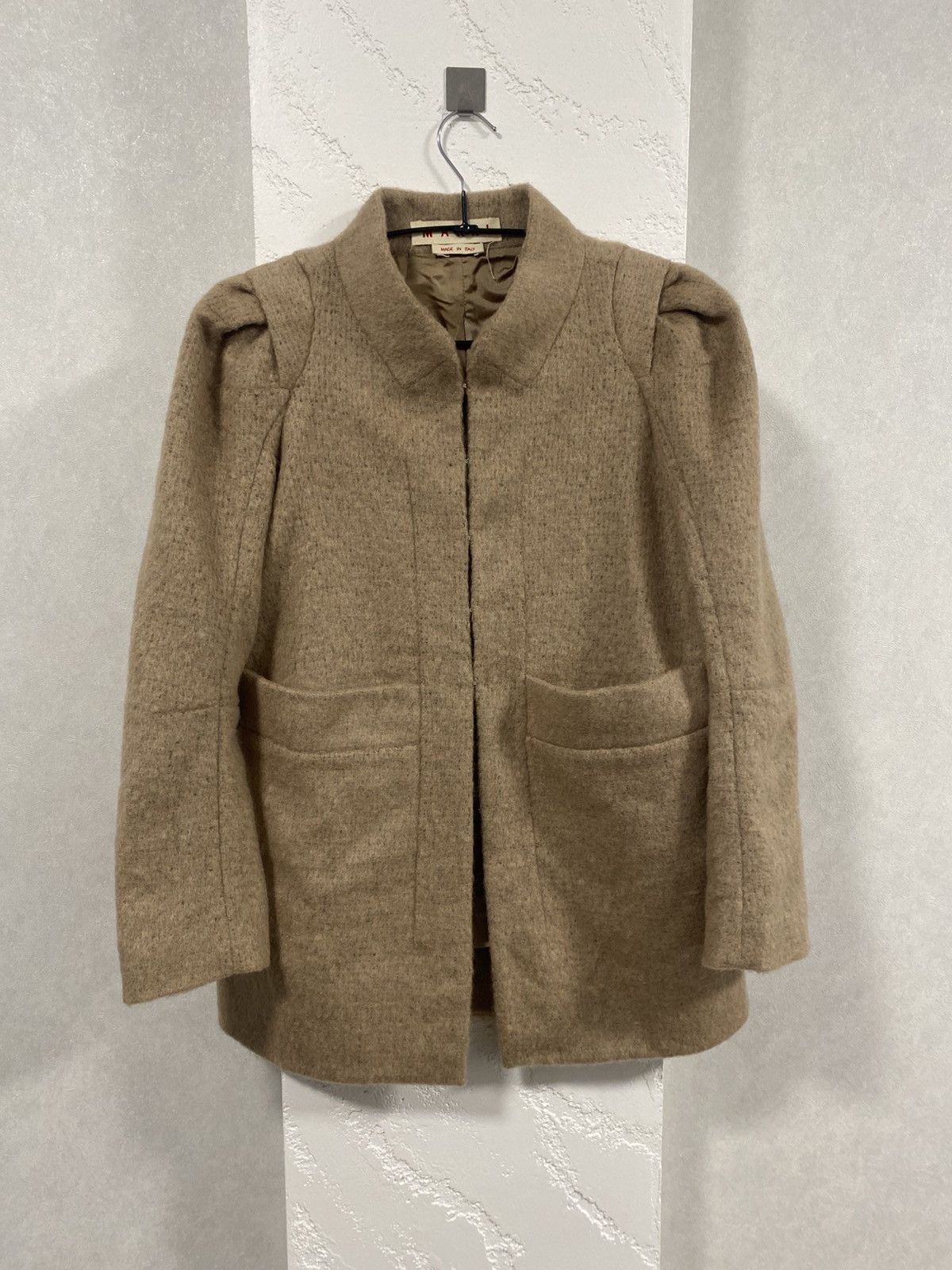 Marni Marni Lana Mohair blend Camel Colour Coat Size: 40 Size S / US 4 / IT 40 - 1 Thumbnail