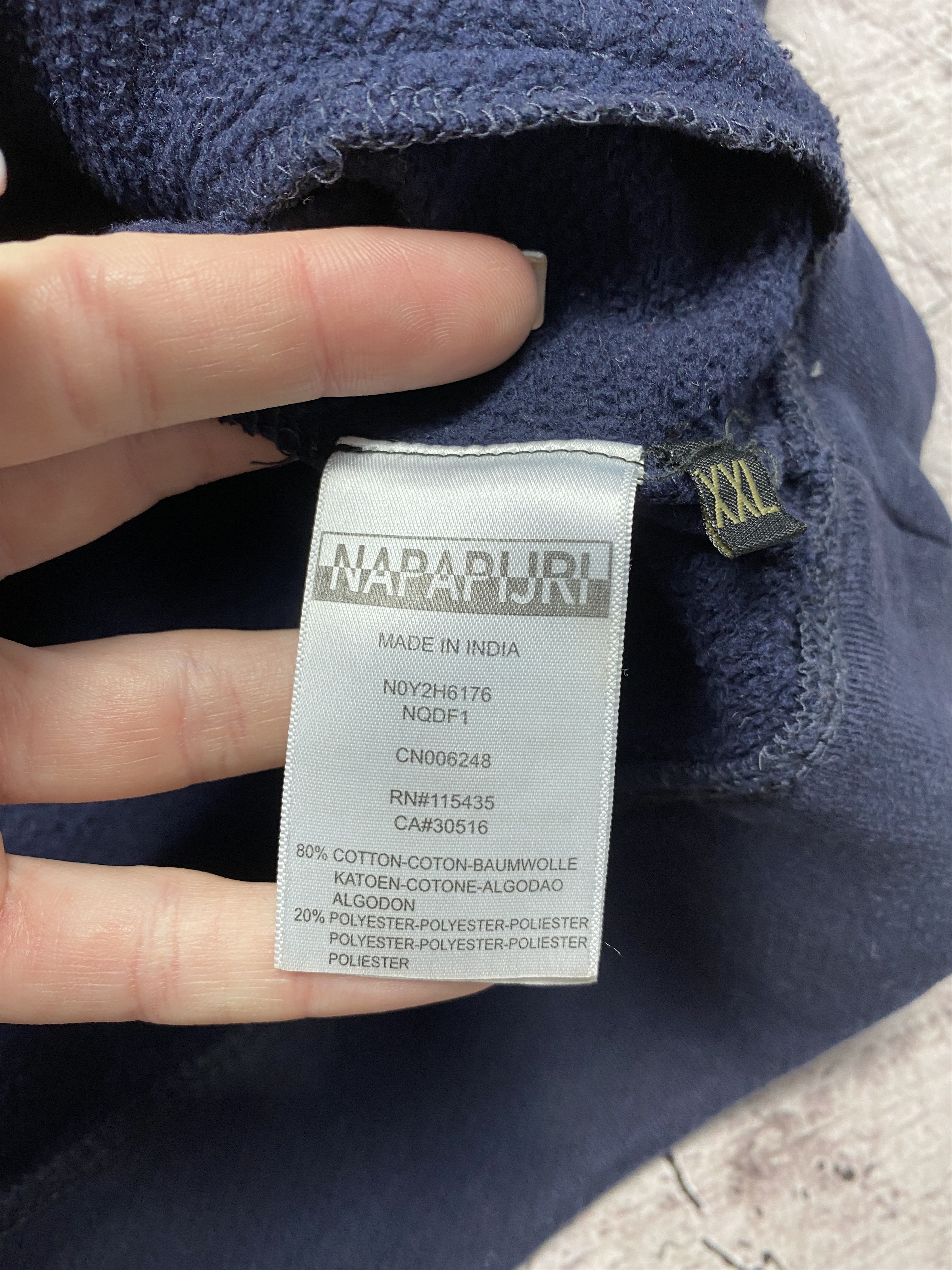 Napapijri × Vintage Napapijri Vintage Mens Full Zip Hoodie Size US XXL / EU 58 / 5 - 8 Thumbnail
