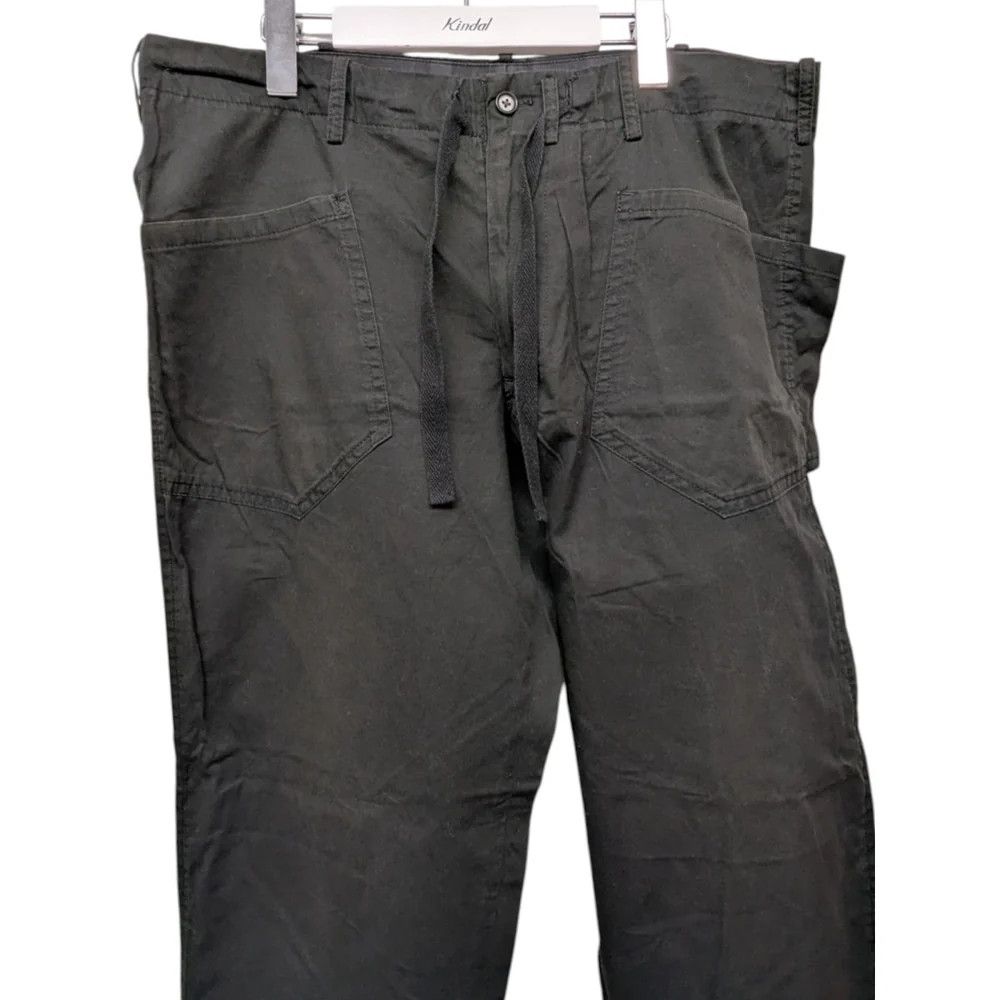 Yohji Yamamoto Yohji Yamamoto pour homme Green Cotton Wide Pants Size US 35 - 3 Thumbnail