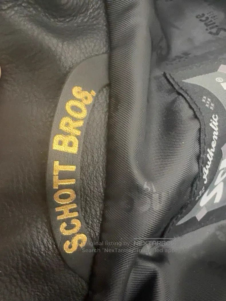 Schott Schott 503 cable-stayed regular cowhide jacket Size US M / EU 48-50 / 2 - 9 Thumbnail