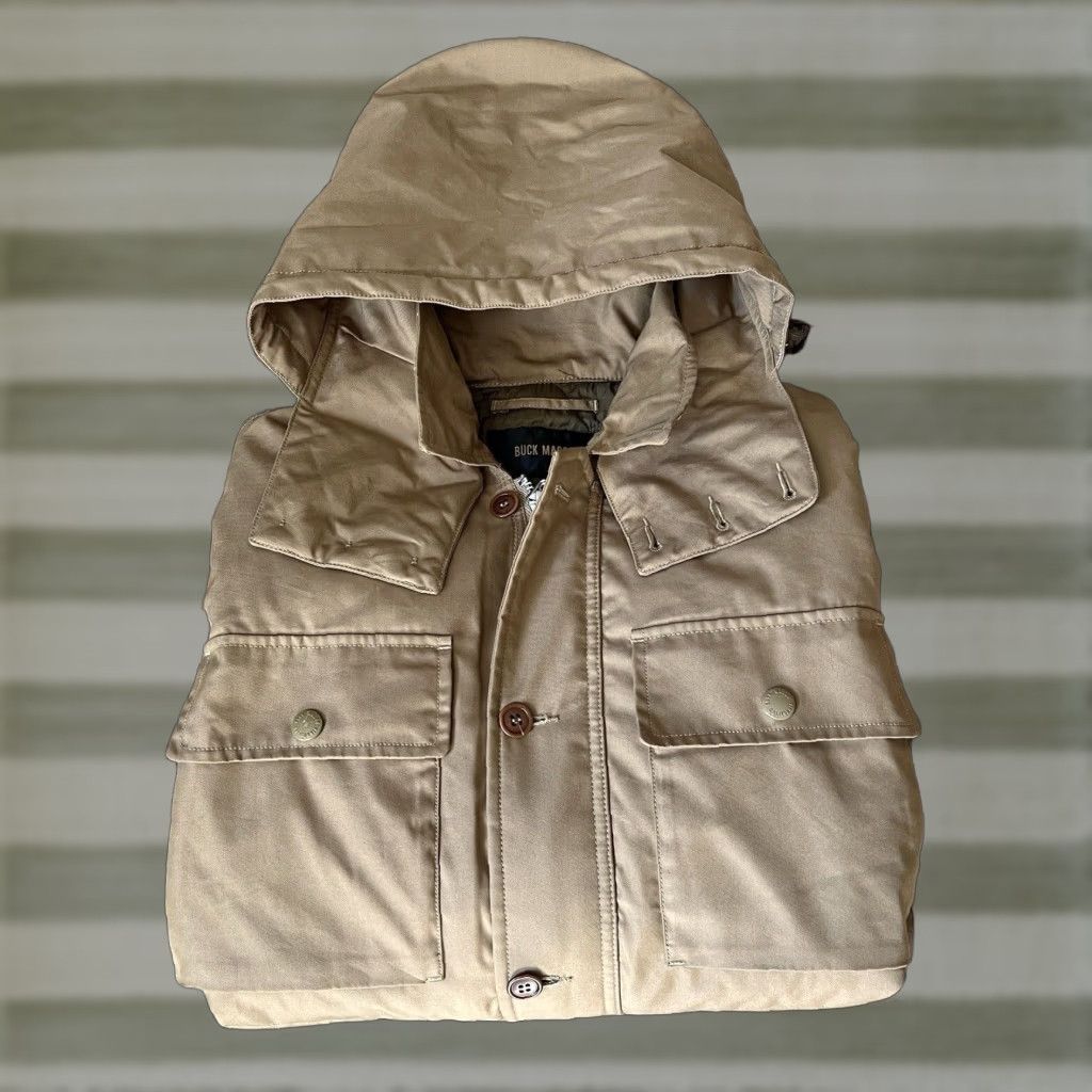 VINTAGE Buck Mason Utility Military Jacket Button-Down Men's