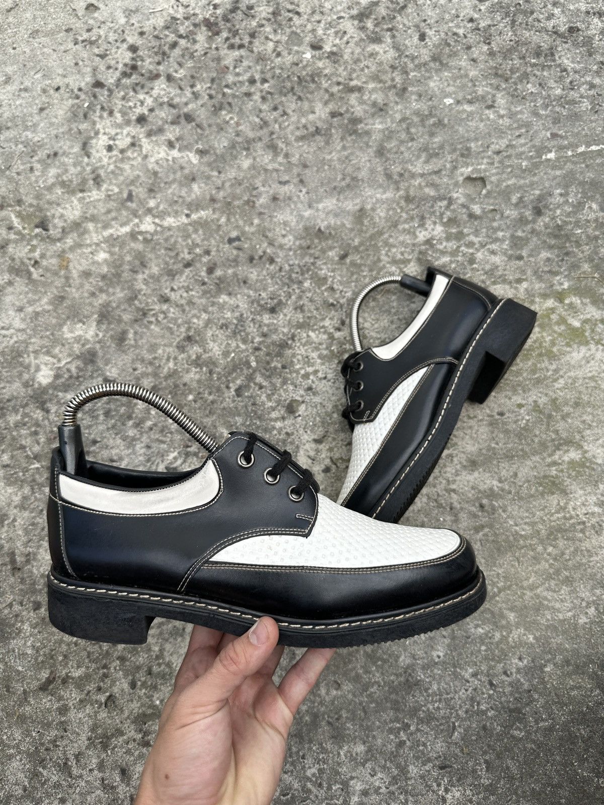 Vintage Vintage UK Style Casual Leather Shoes Streetwear Rare Alt Size US 8.5 / EU 41-42 - 2 Thumbnail