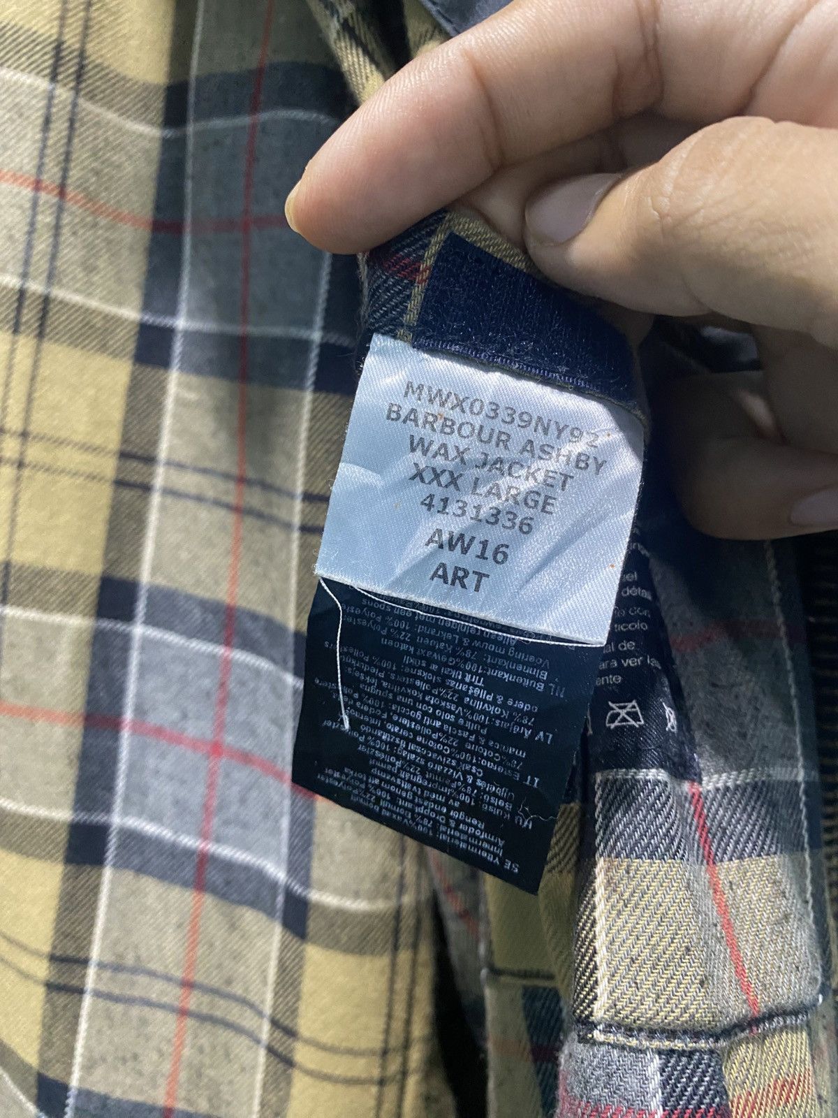 Barbour Aw16 Barbour Tartan Waxed Cotton Jacket Made England Size US XXL / EU 58 / 5 - 9 Thumbnail