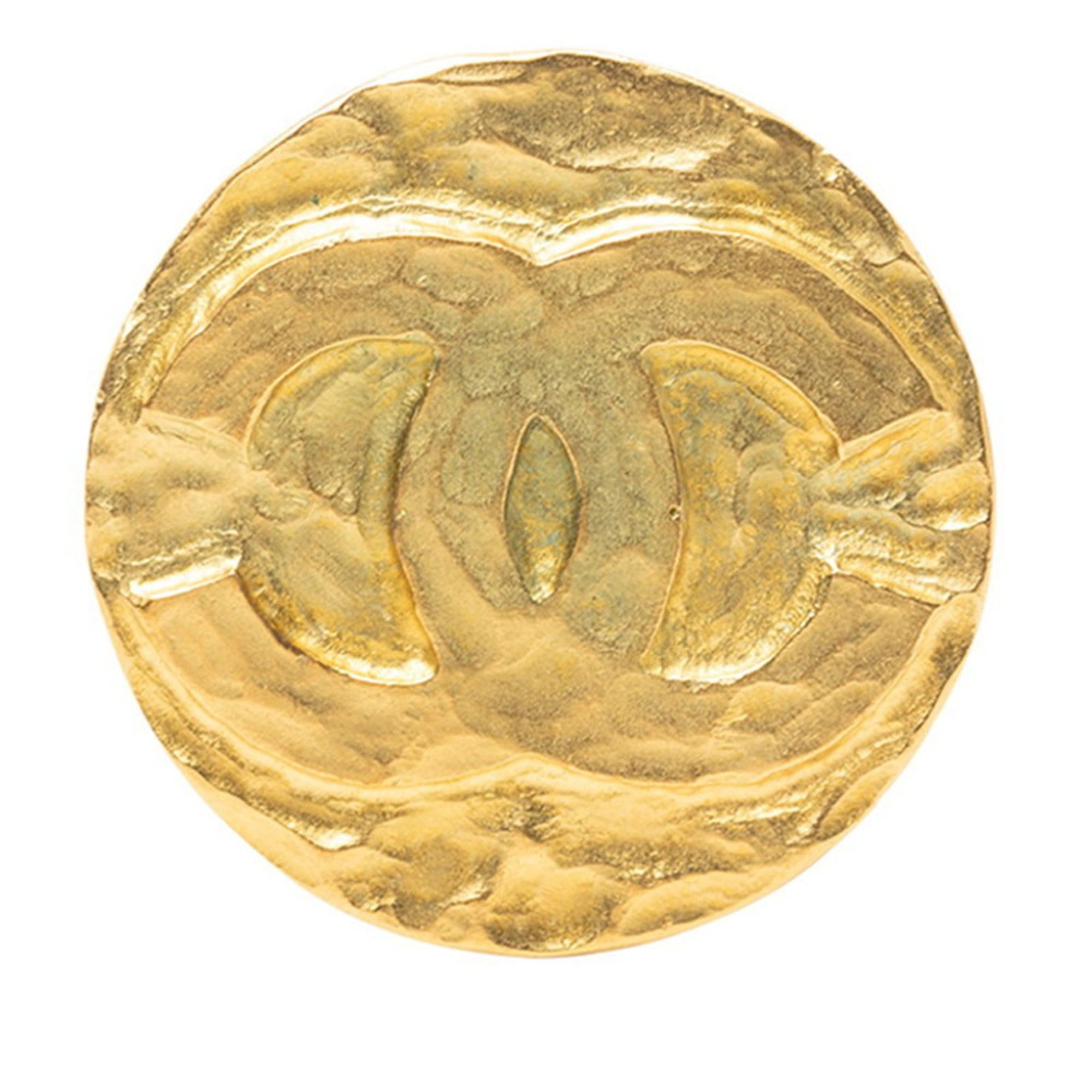Chanel Vintage Chanel Coco Mark Brooch, Gold Plated, Women's, CHANEL Size ONE SIZE - 1 Thumbnail