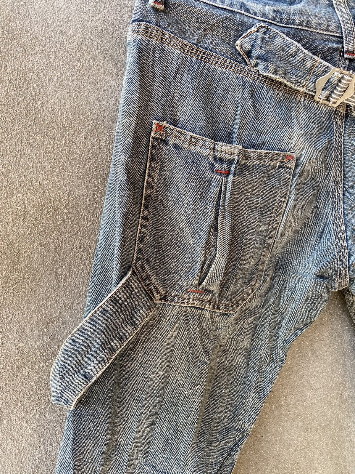 Designer × PPFM PPFM Distressed Denim Pants Like Punk Rock Style Size US 32 / EU 48 - 14 Thumbnail