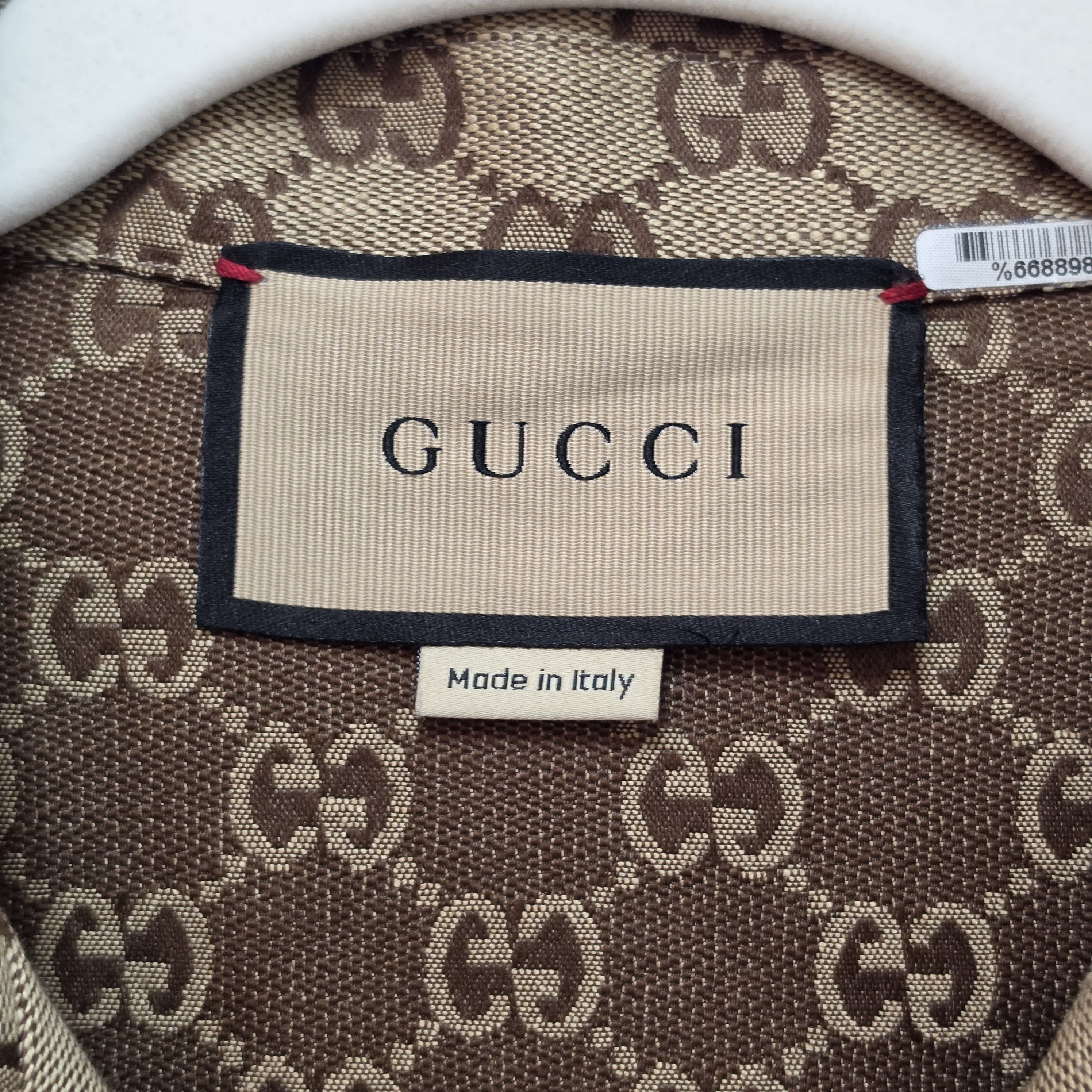 Gucci Linen-blend monogram camp collar shirt Size US L / EU 52-54 / 3 - 3 Thumbnail
