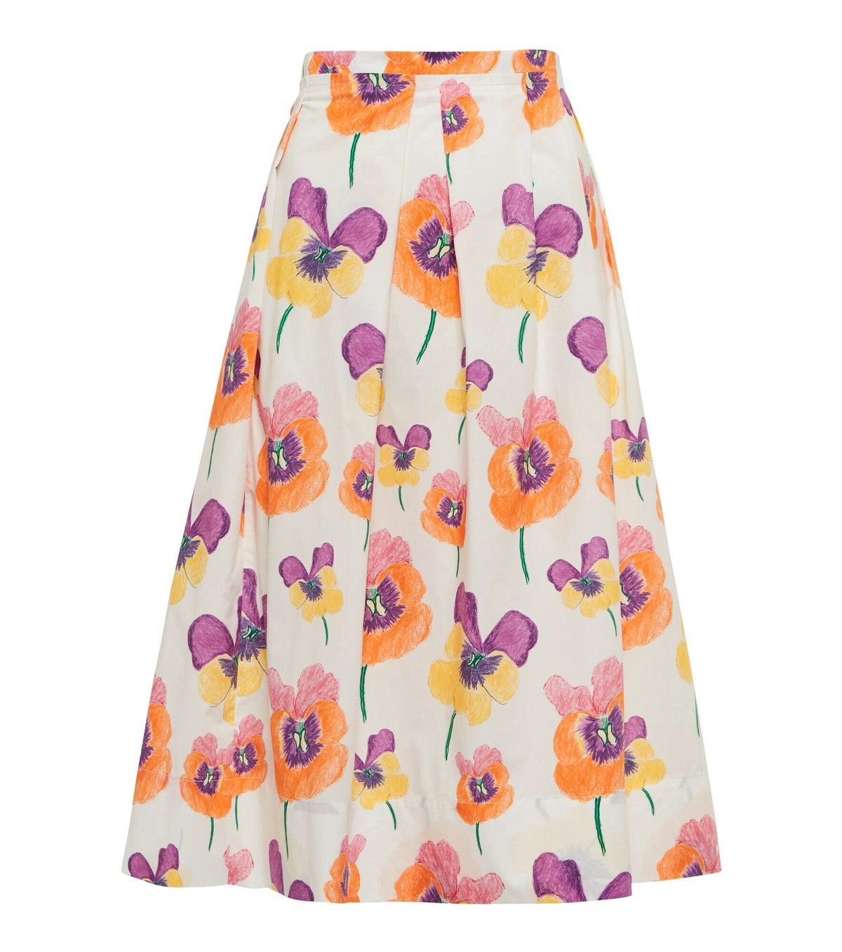 Marni o1y1125 Midi Skirt in Multicolor Size 28" / US 6 / IT 42 - 1 Thumbnail