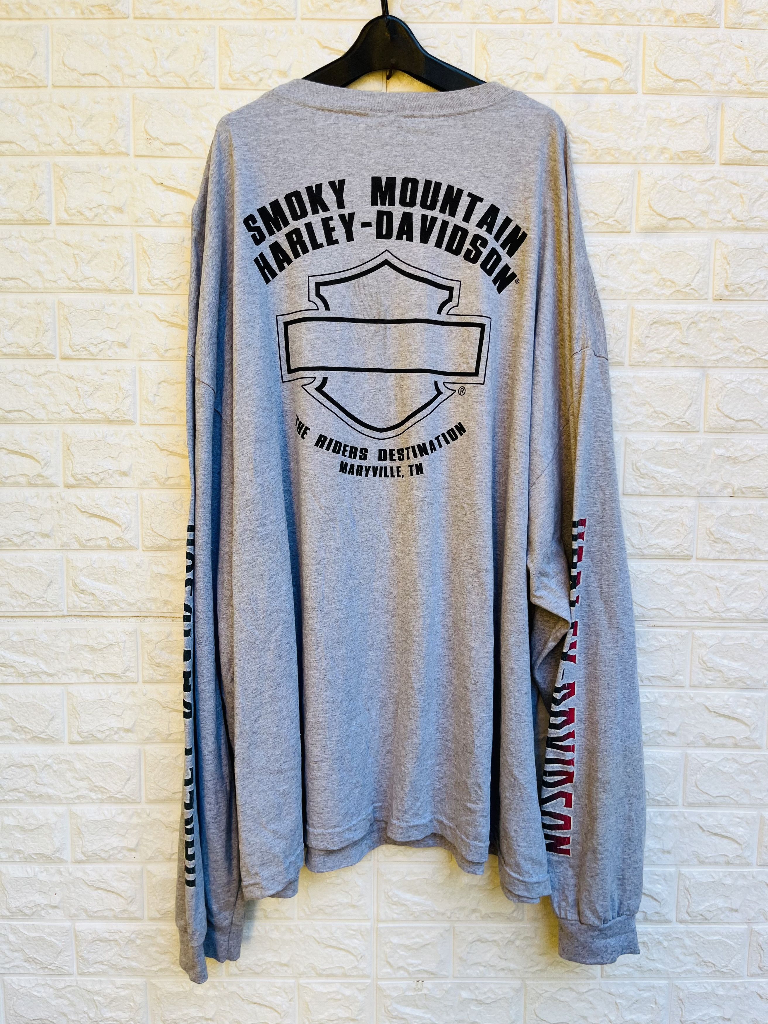 Harley Davidson Vintage Harley Davidson Big Size Motorcycle Fashion Style Size US XXL / EU 58 / 5 - 2 Thumbnail
