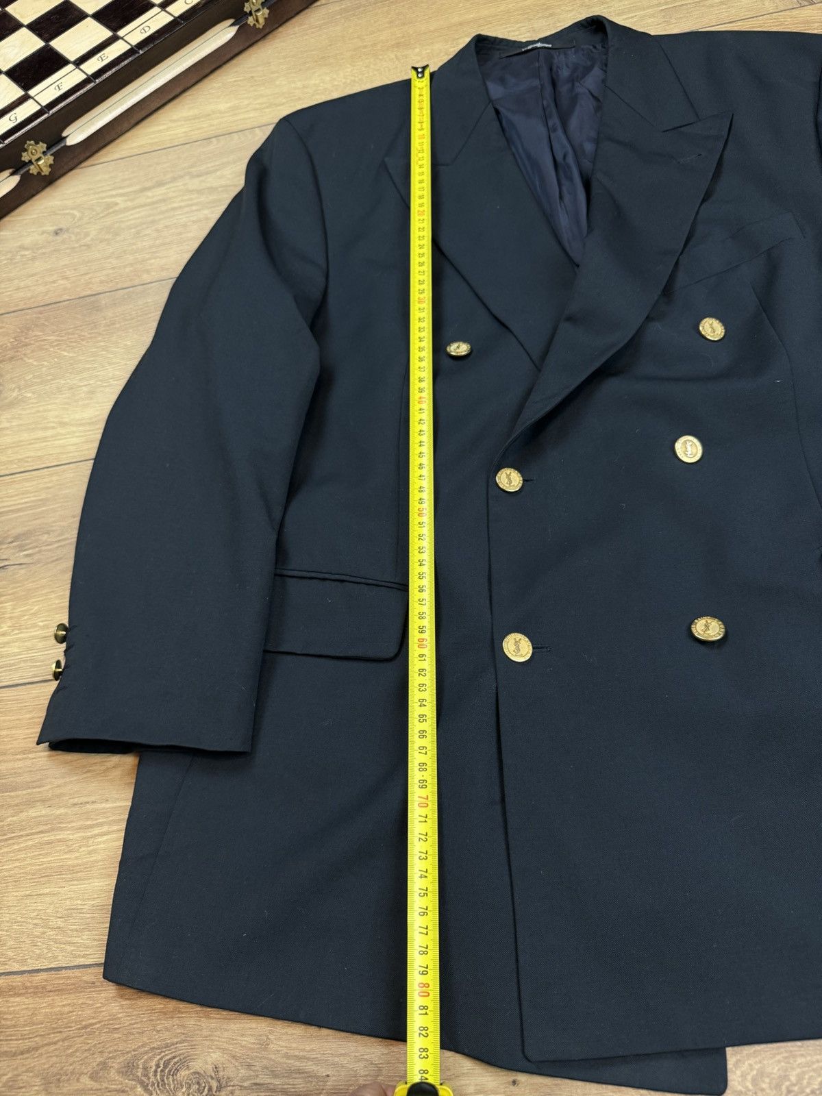 Yves Saint Laurent Vintage wool blazer Yves Saint Laurent original luxury item Size 48L - 6 Thumbnail