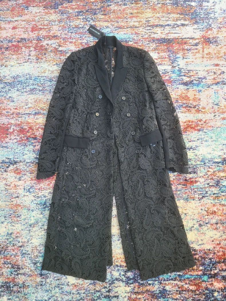 Ann Demeulemeester ann demeulemeester lace coat for men and women - dmc Size US M / EU 48-50 / 2 - 1 Thumbnail