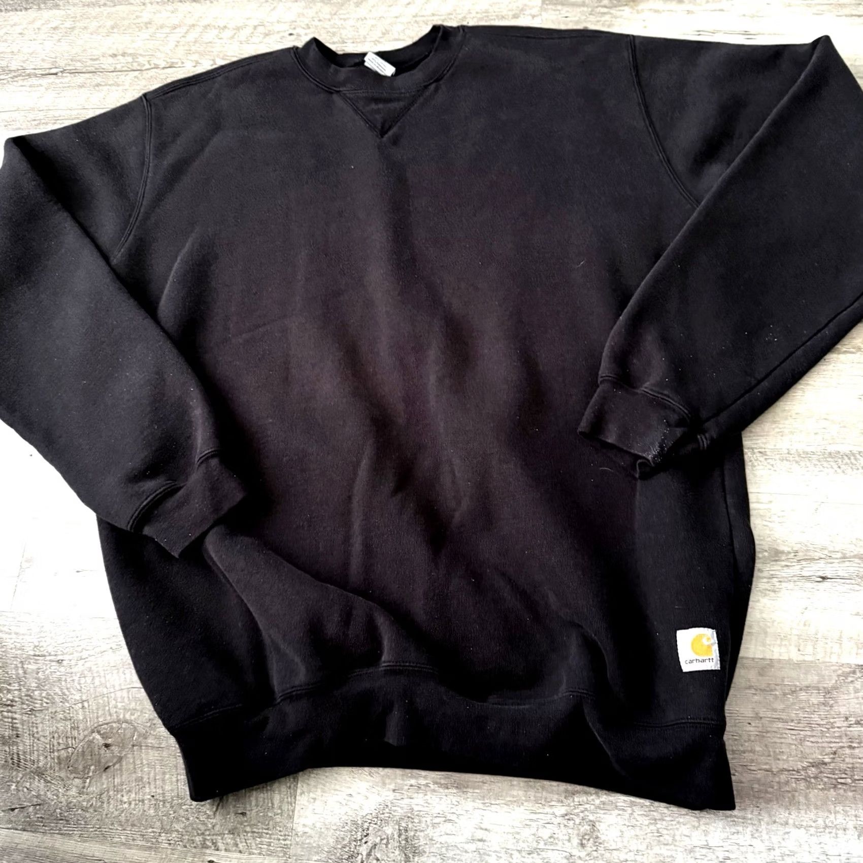 Carhartt Carhartt Logo Pullover Sweatshirt Mens Large Tall Black Crew Neck Long Sleeve Size US L / EU 52-54 / 3 - 7 Thumbnail