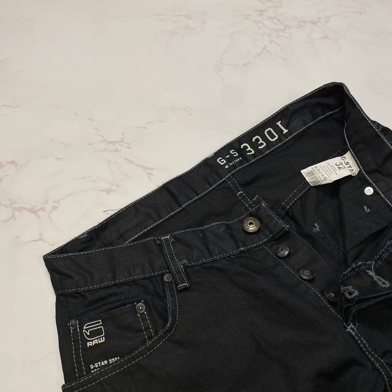 G-Star G-STAR GSTAR RAW BLACK DENIM JEANS SIZE M JAPANEESE Size US 32 / EU 48 - 7 Thumbnail