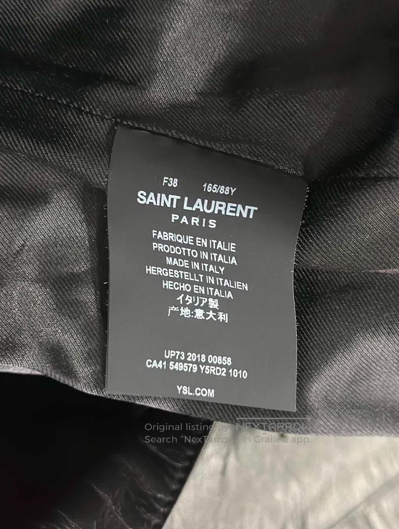 Saint Laurent Paris Saint Laurent Paris Hand-stitched Embroidered Leather Embo Size XS / US 0-2 / IT 36-38 - 5 Thumbnail