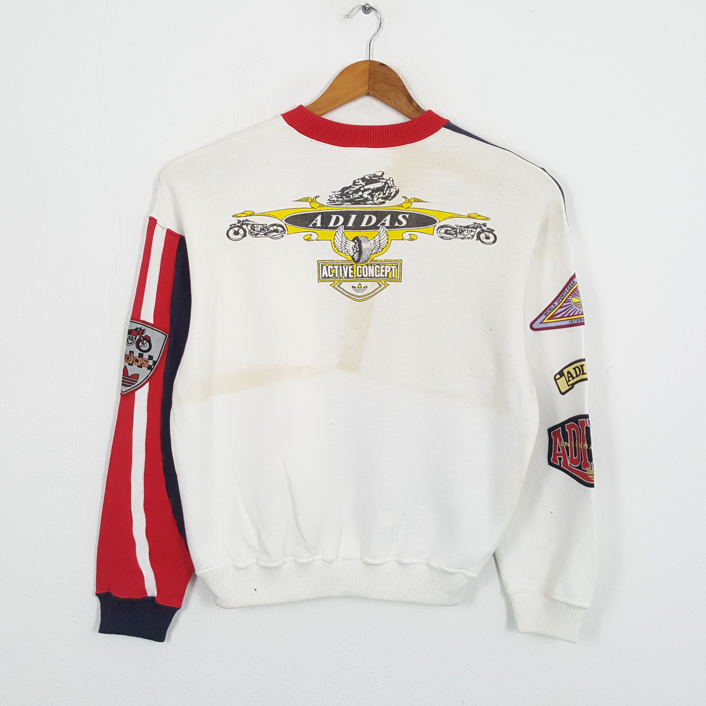 Adidas × Vintage Vintage ADIDAS Racing Sportswear Fashion Style Sweatshirts Size US M / EU 48-50 / 2 - 3 Thumbnail