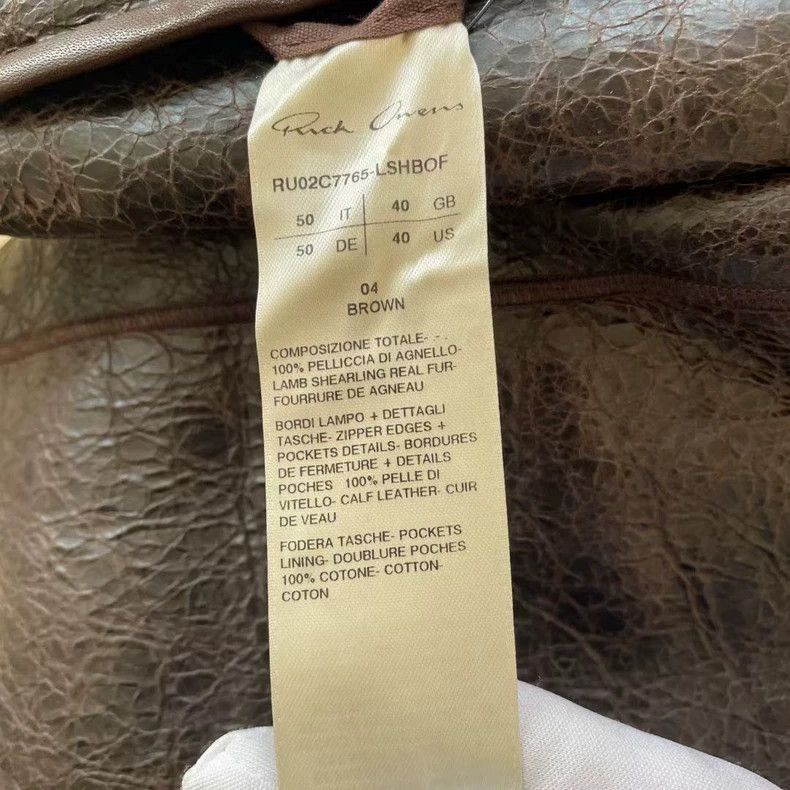Rick Owens Rick Owens Fur-and-fur integrated double-sided leather coat Size US L / EU 52-54 / 3 - 6 Thumbnail