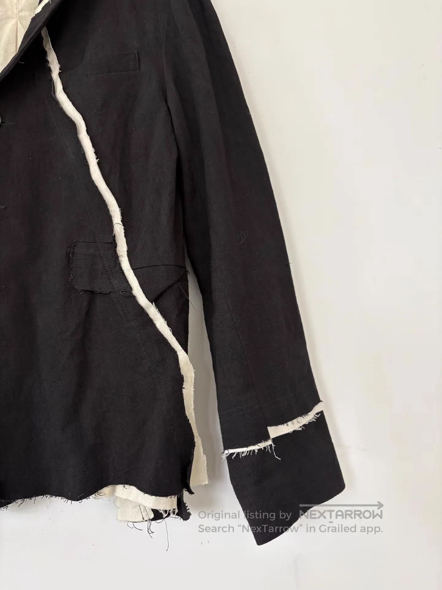 By Walid Black Distressed Button. Size US S / EU 44-46 / 1 - 5 Thumbnail