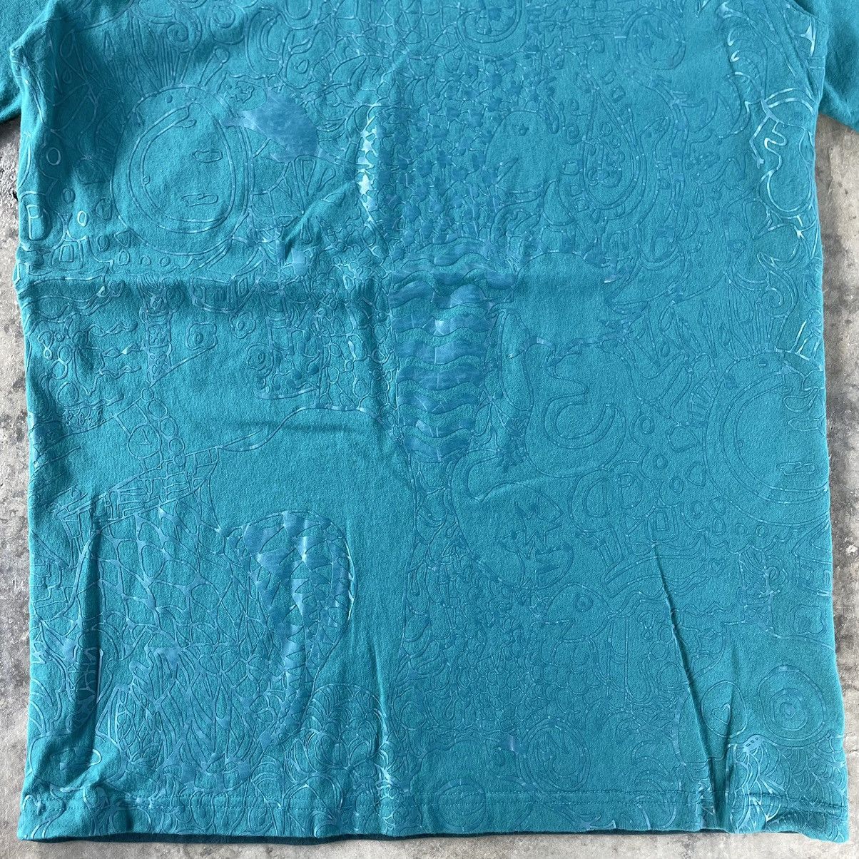 Designer × Japanese Brand × Tsumori Chisato 🔥🔥🇯🇵Tsumori Chisato Two Tone Motive Flower Sukajan Tee Size US M / EU 48-50 / 2 - 3 Thumbnail