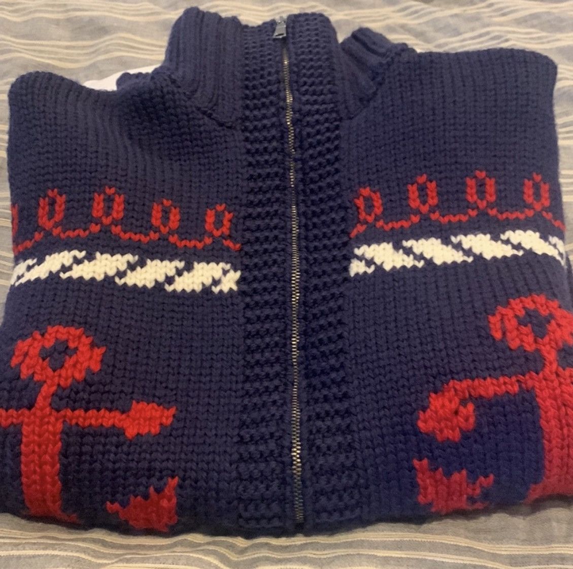 Gucci GUCCI Relaxed Intarsia Wool Zip-Up Cardigan –Sz M – LIMITED Size US M / EU 48-50 / 2 - 9 Thumbnail