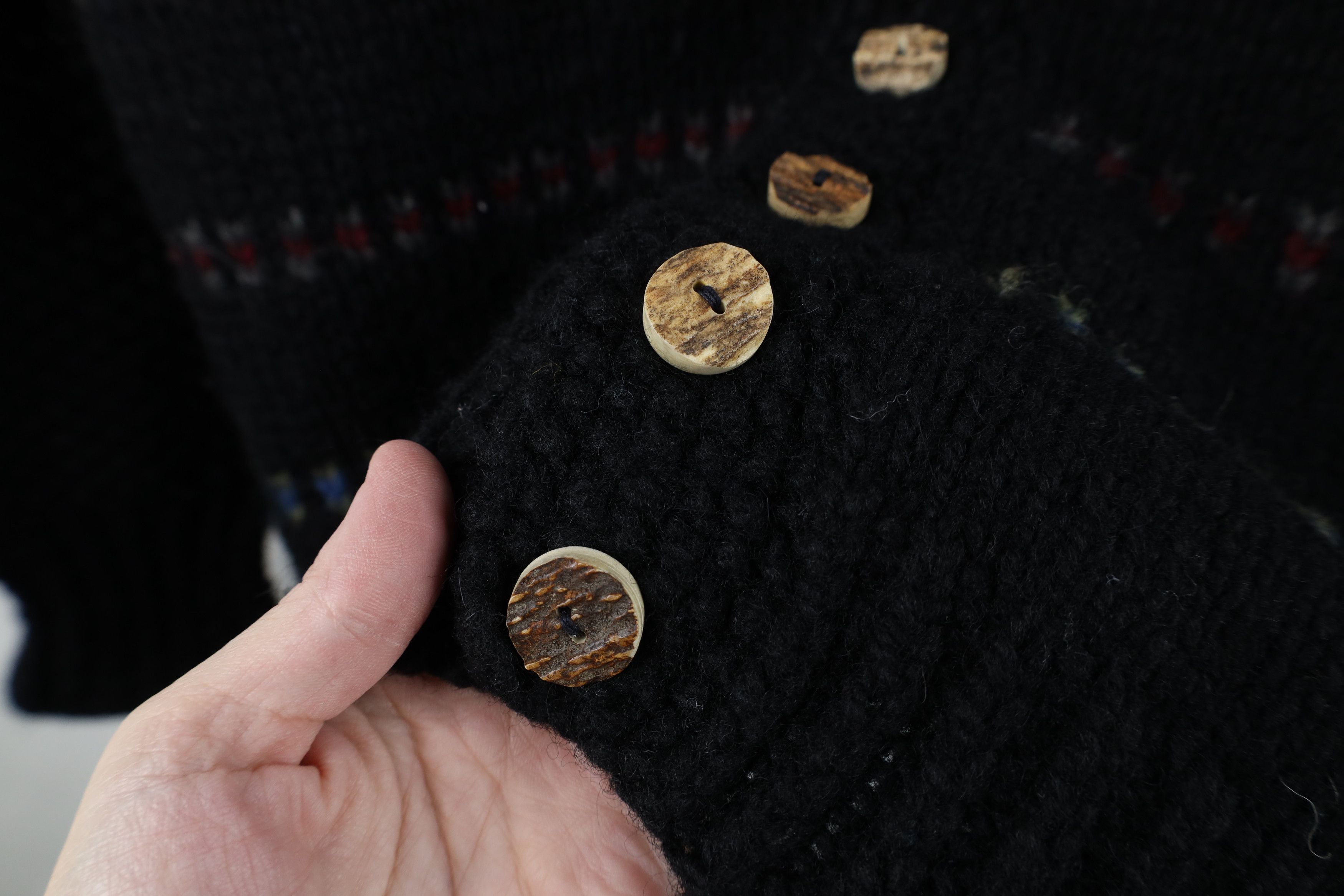 Vintage Vintage 60s Rockabilly Knit Shetland Wool Cardigan Sweater Size US M / EU 48-50 / 2 - 4 Thumbnail