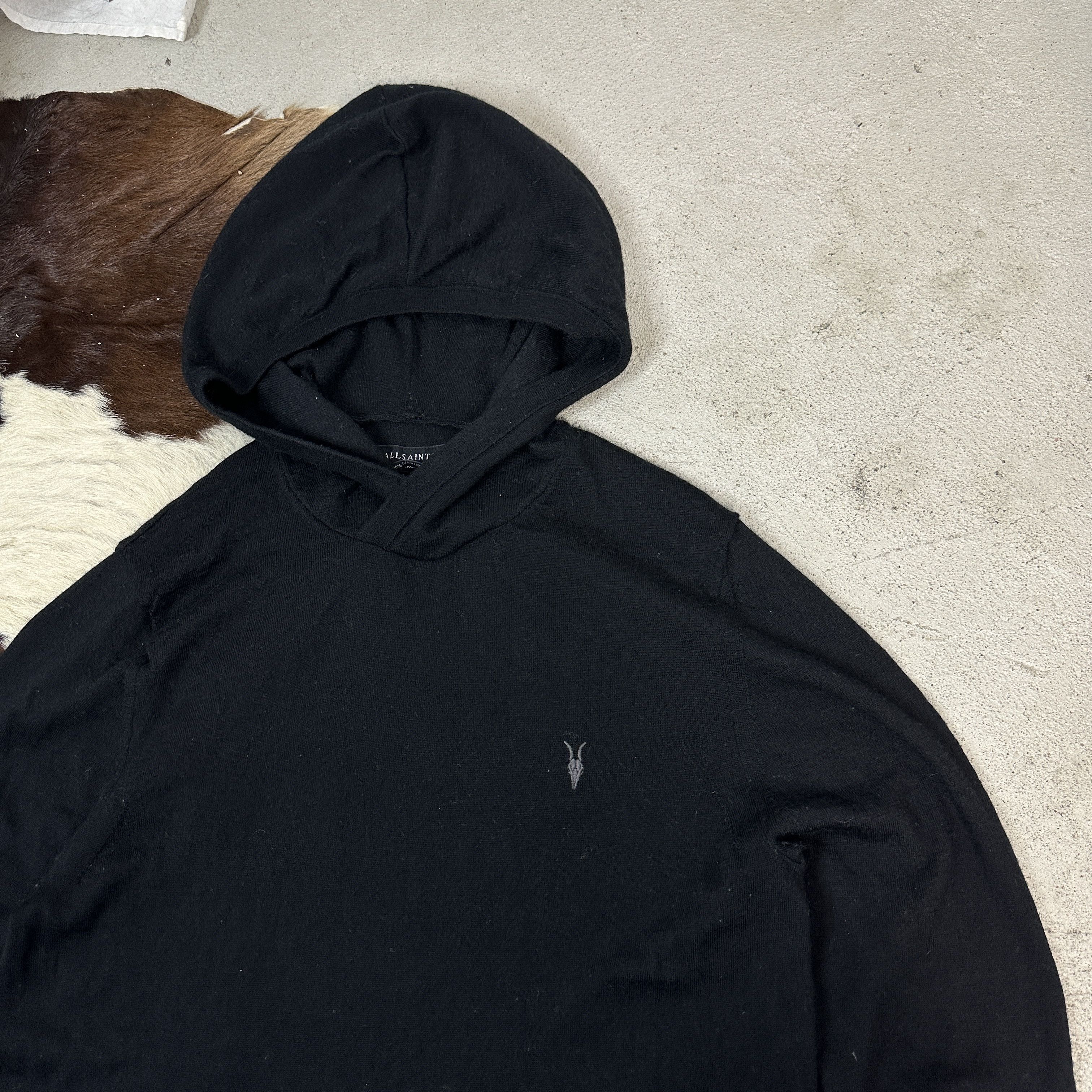 Allsaints × Vintage Vintage streetwear allsaints woolen hoodie sweater Size US L / EU 52-54 / 3 - 3 Thumbnail