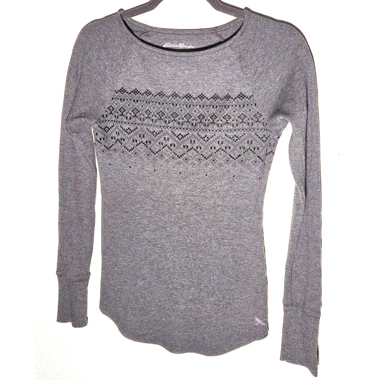 Eddie Bauer Eddie Bauer Women's XS Grey Outdoor Performance Top Size XS / US 0-2 / IT 36-38 - 3 Thumbnail