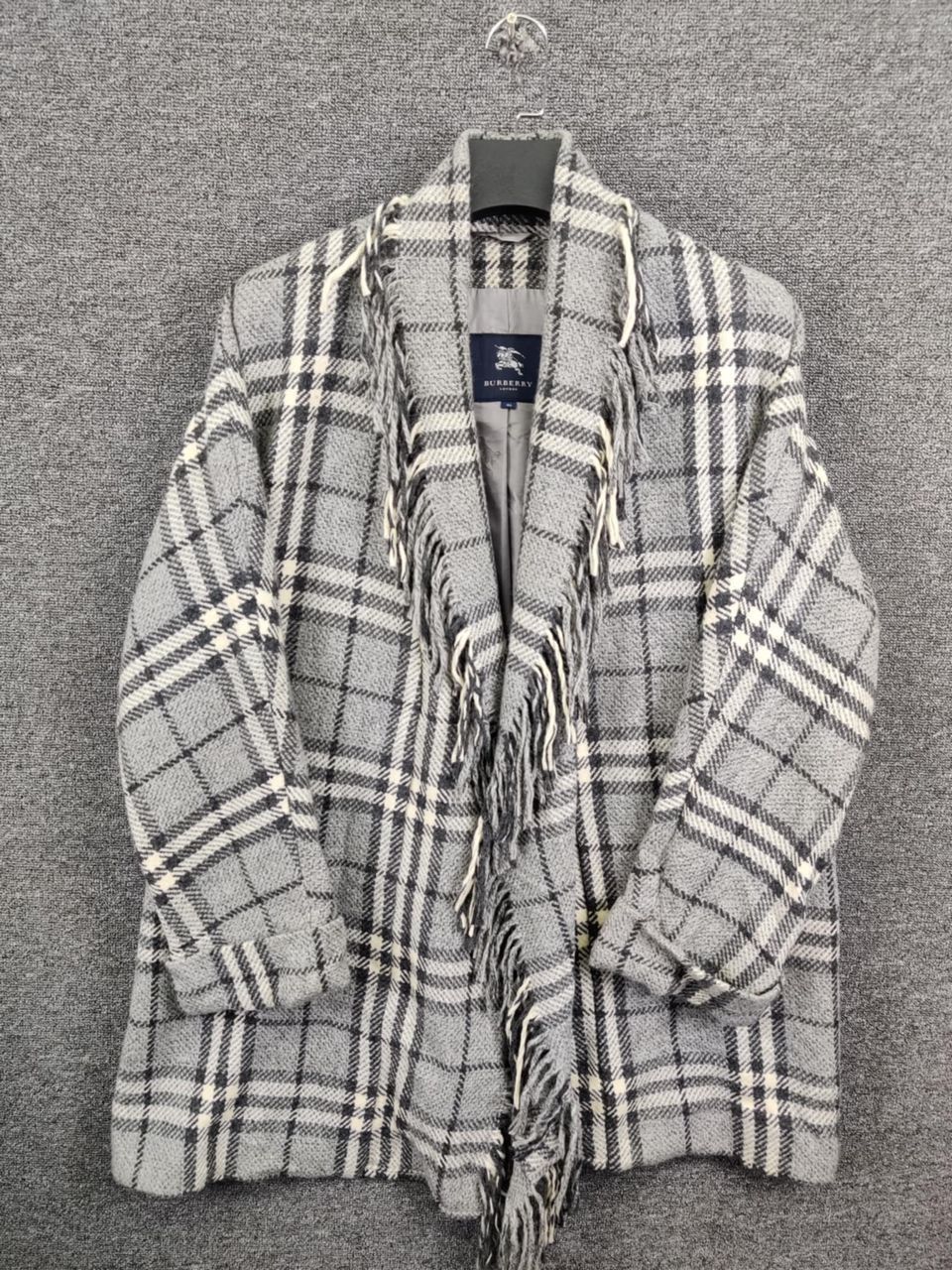 Burberry Burberry London Nova Check Fringe Cape Cardigan Jacket Size US XL / EU 56 / 4 - 13 Thumbnail