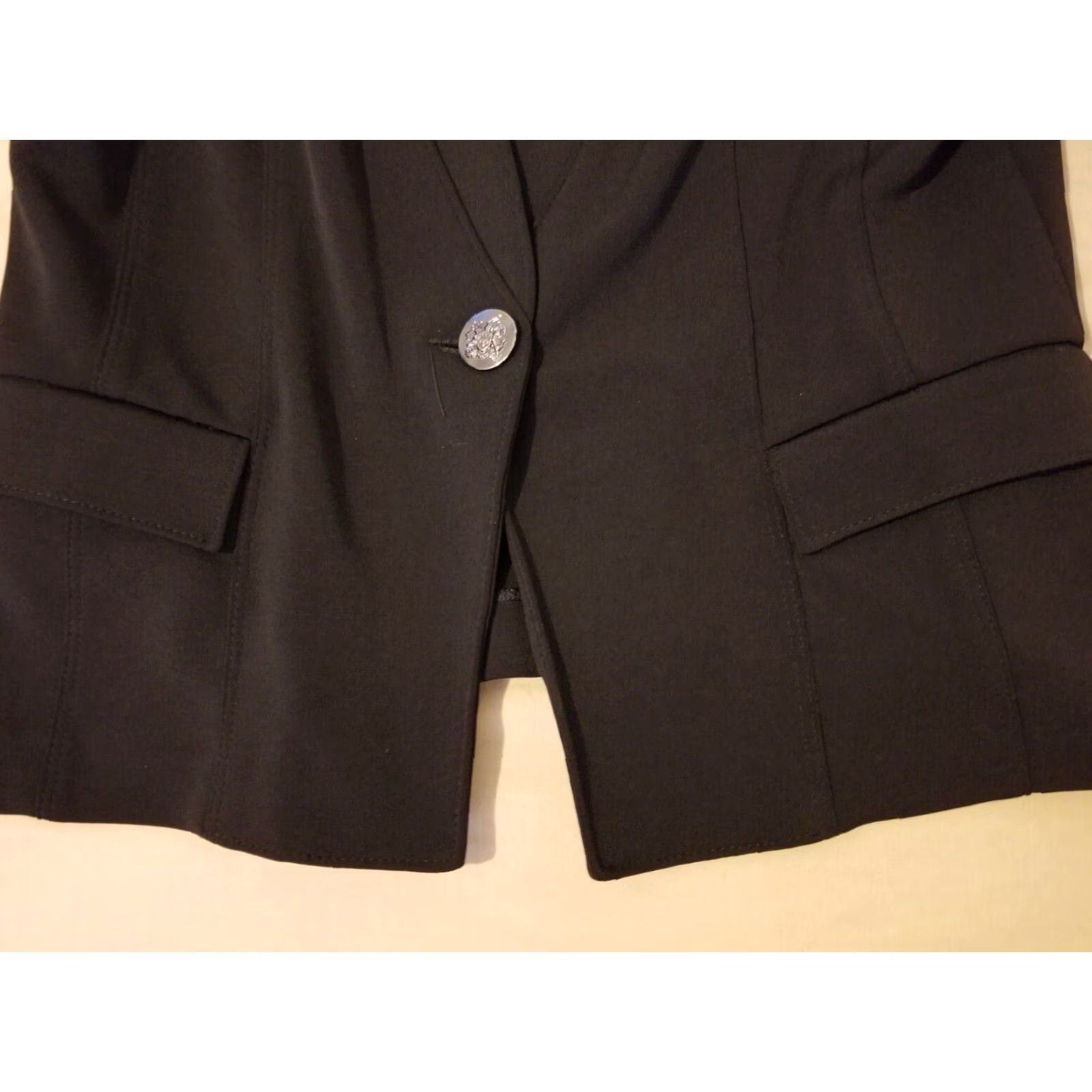 White House Black Market Womens White House Black Market Blazer Jacket 10 Black Shirt? Size L / US 10 / IT 46 - 4 Thumbnail