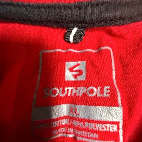 Southpole Southpole Pitcrew Racing Graphic Shirt Men XL Red MFG Stripe Logo Tee Size US XL / EU 56 / 4 - 3 Thumbnail