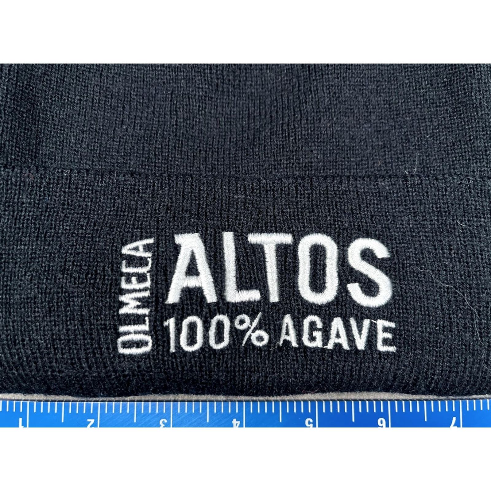 Vintage Yupoong Beanie Mens One Size Black Olmeca Altos 100% Agave Embroidery Winter Knit Cuffed Headwear Holiday Casual Mens/Adults Size ONE SIZE - 2 Thumbnail
