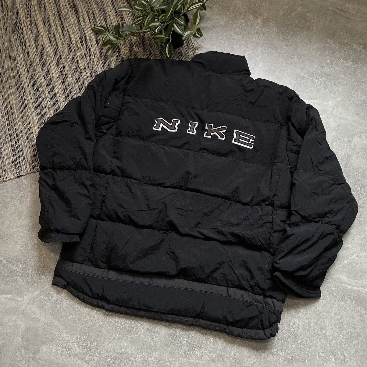Japanese Brand × Nike GRAIL RARE BOMBER PUFFER DOWN JACKET NIKE BIG SWOOSH 80s 90s Size US L / EU 52-54 / 3 - 1 Thumbnail