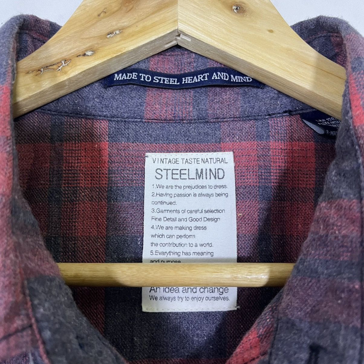 Native VINTAGE WESTERN WEAR PLAID FLANNEL NATIVE AMERICA SHIRT Size US M / EU 48-50 / 2 - 3 Thumbnail