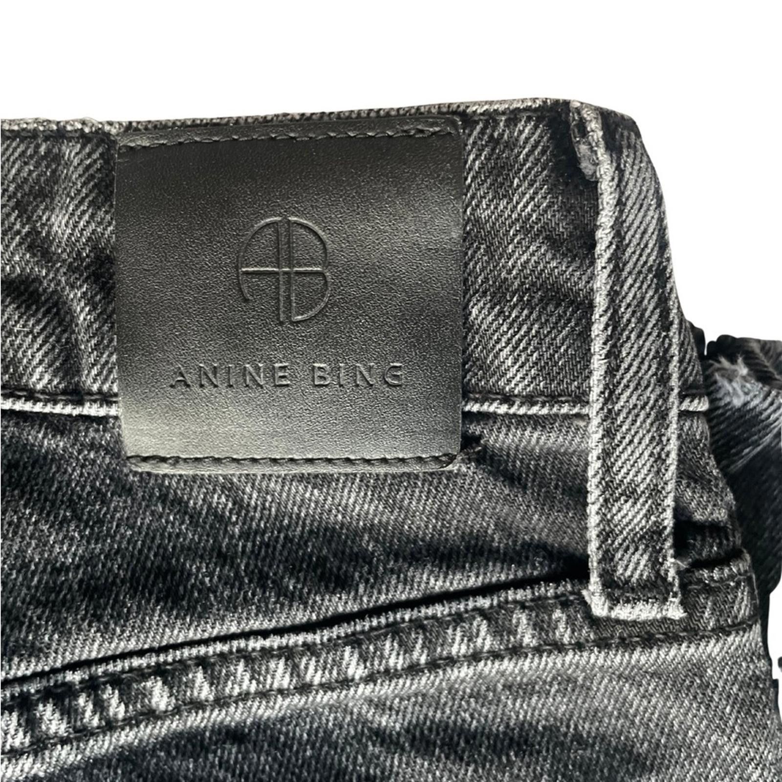 Anine Bing Anine Bing “Frida” High-Rise Button Fly Jeans — Charcoal Size 27" / US 4 / IT 40 - 5 Thumbnail
